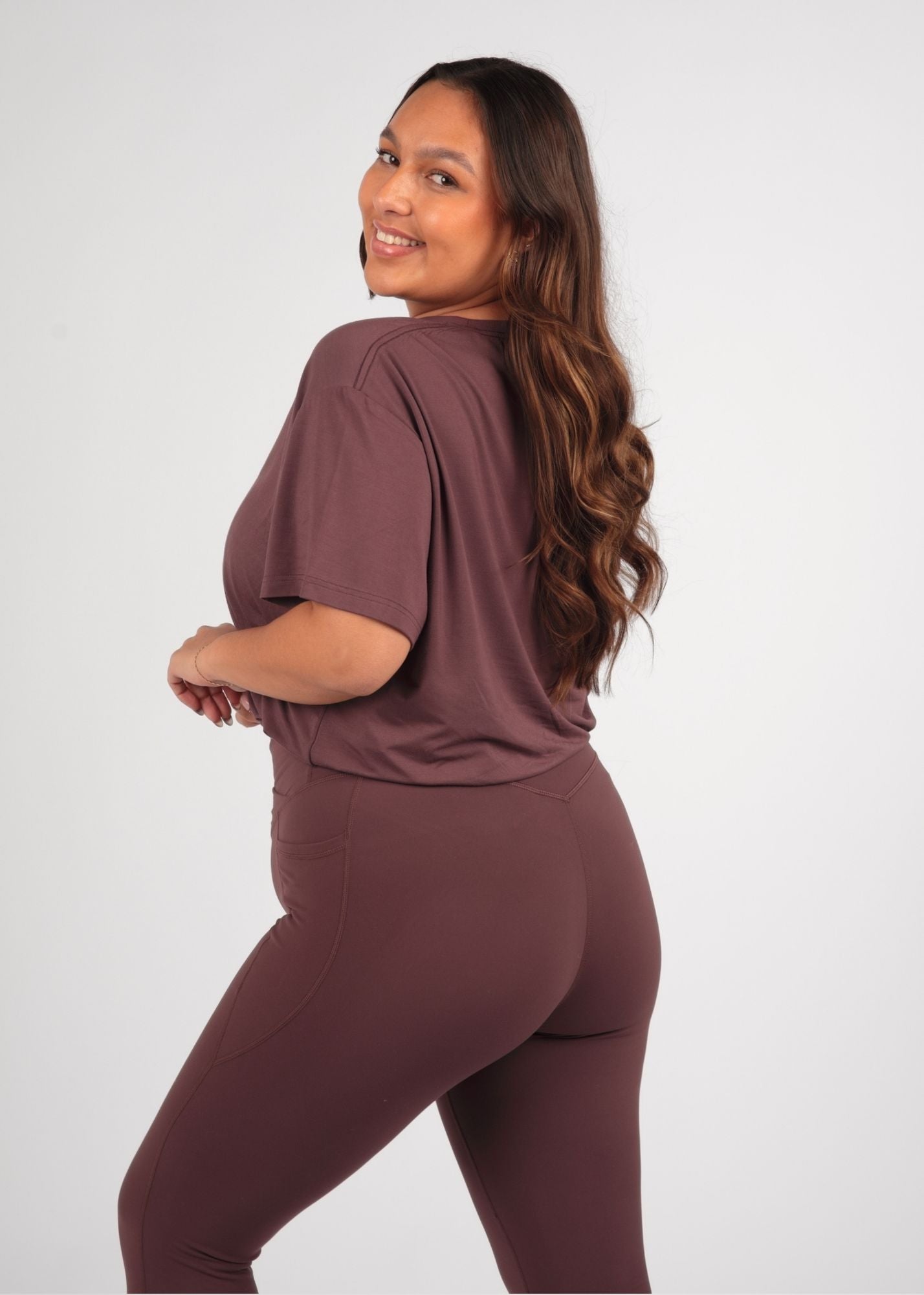 Ultra Soft Oversized Huckleberry Multiway Tee