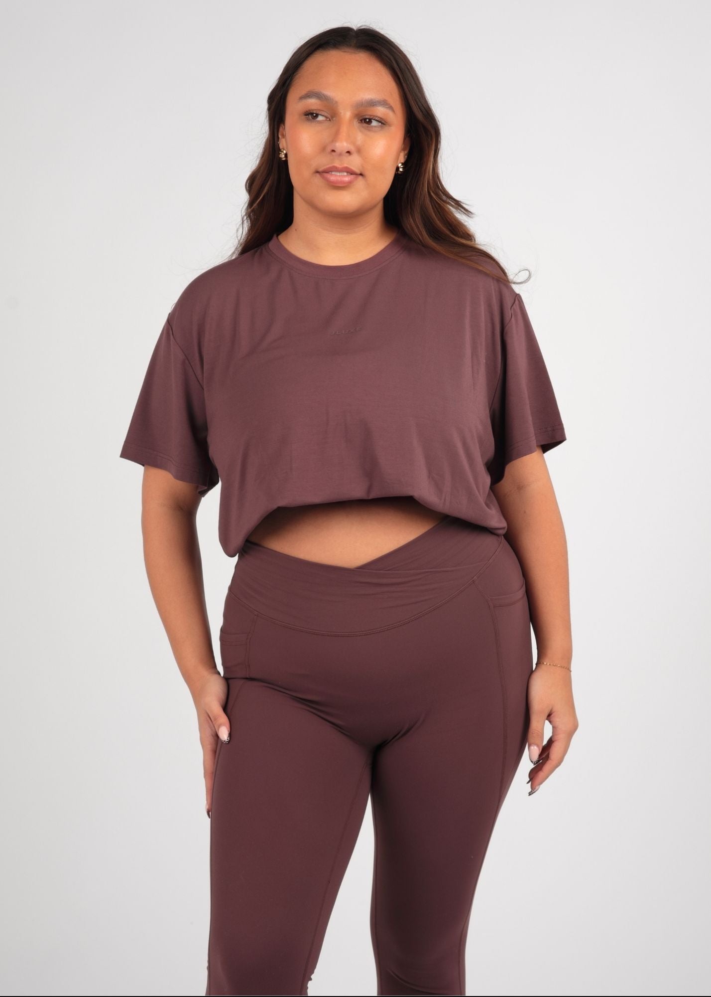 Ultra Soft Oversized Huckleberry Multiway Tee