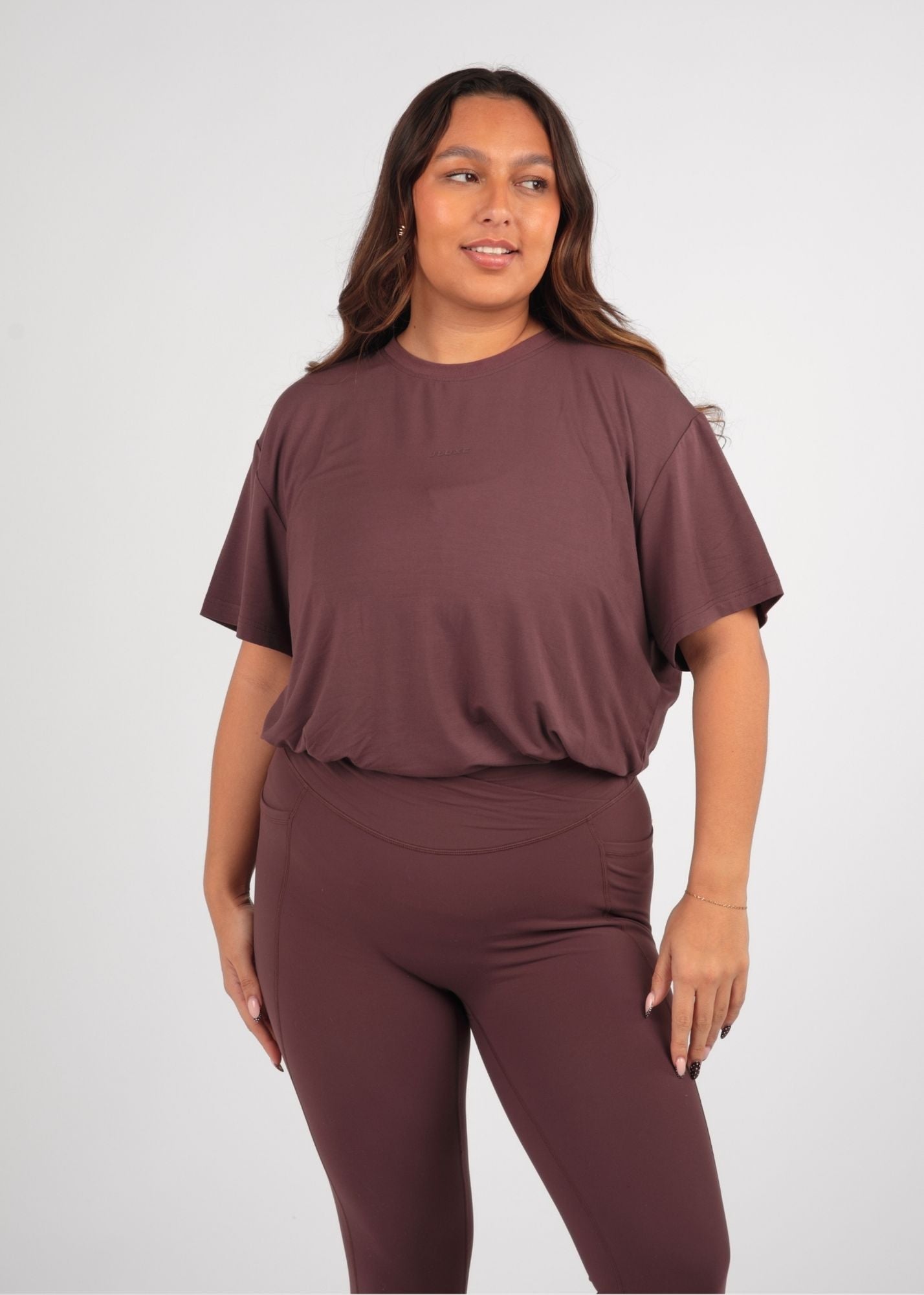 Ultra Soft Oversized Huckleberry Multiway Tee
