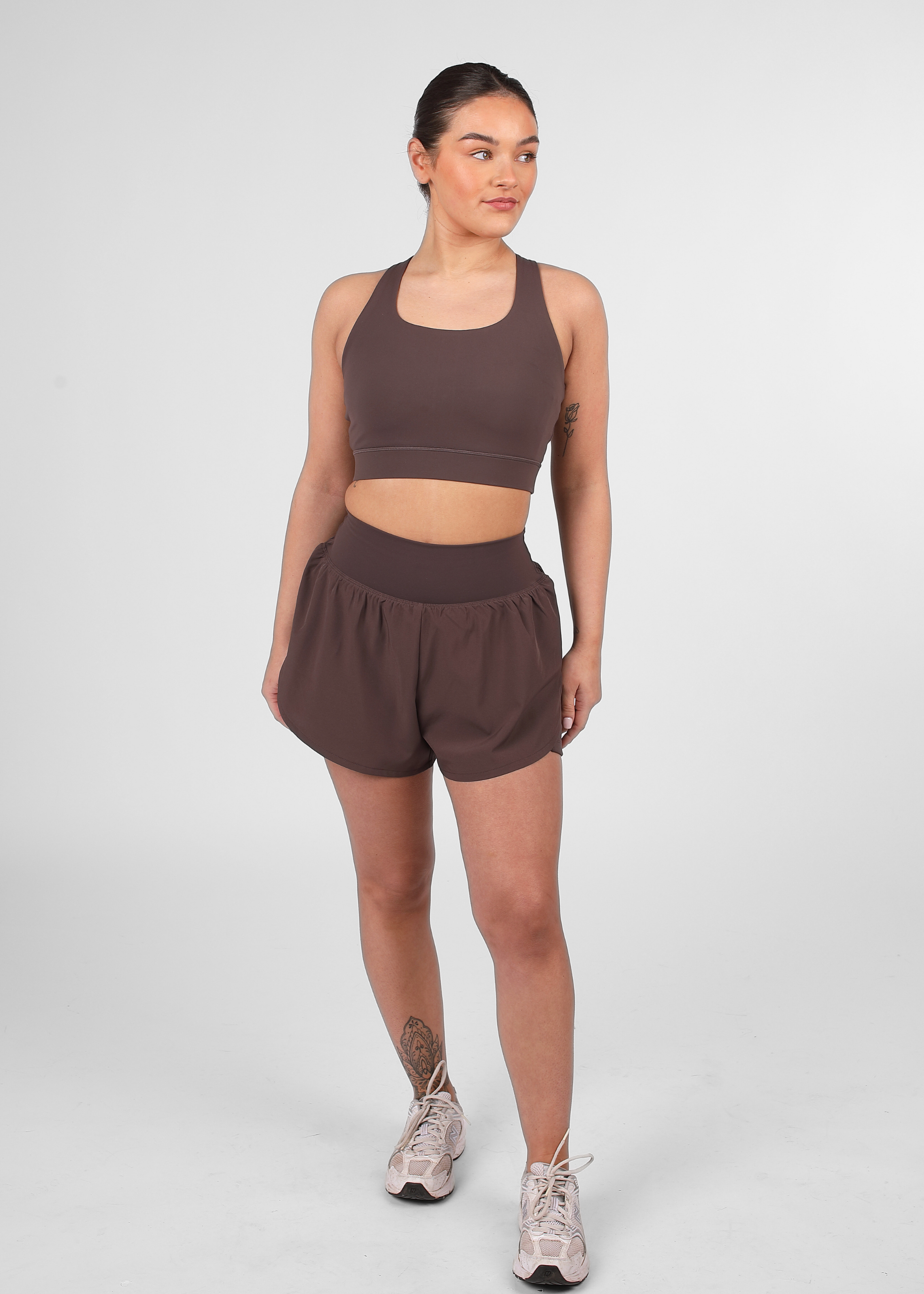 Soft Form Recycled Mocha Adjustable Strap Sports Bra