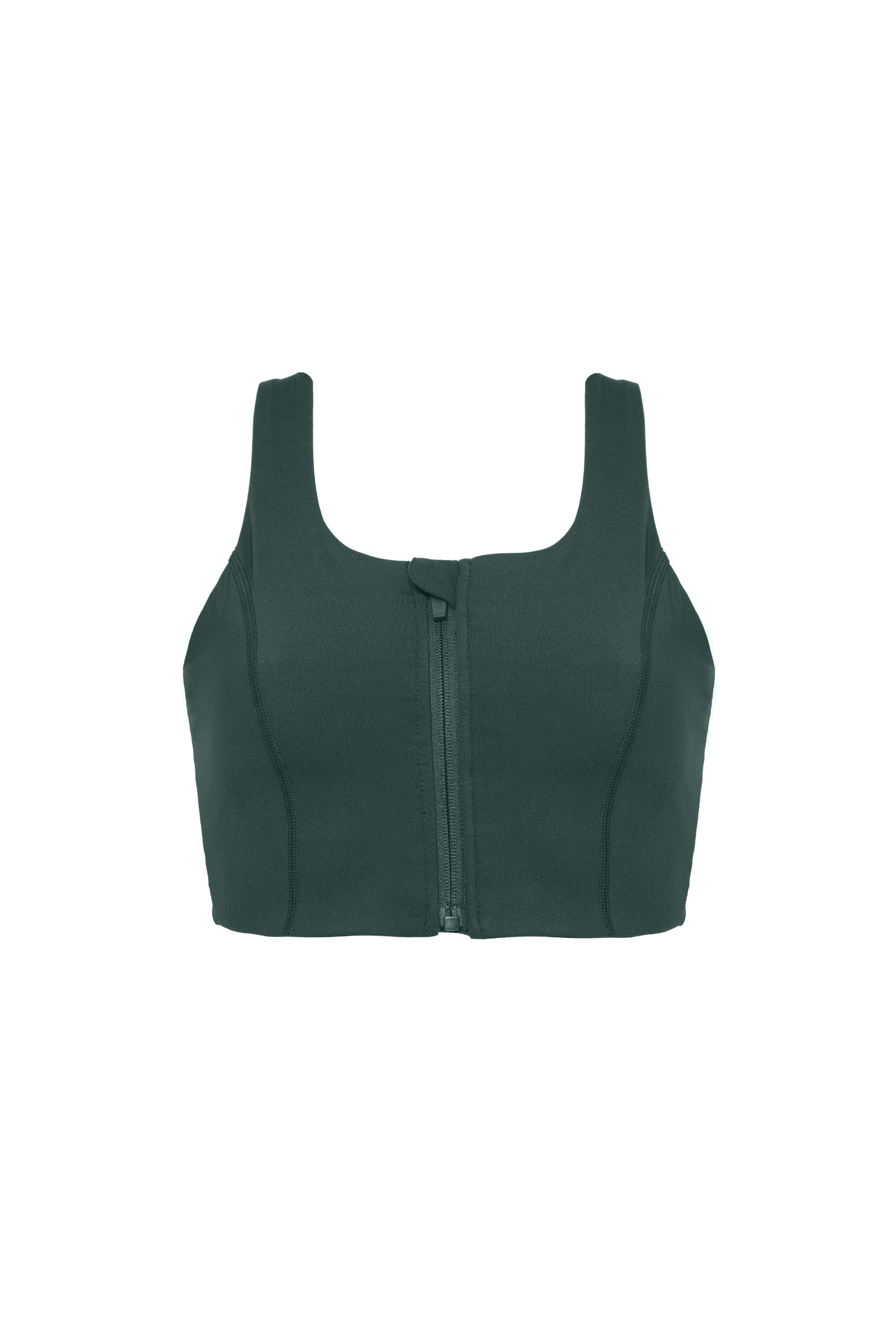 CloudLuxe Forest Zip Sports Bra