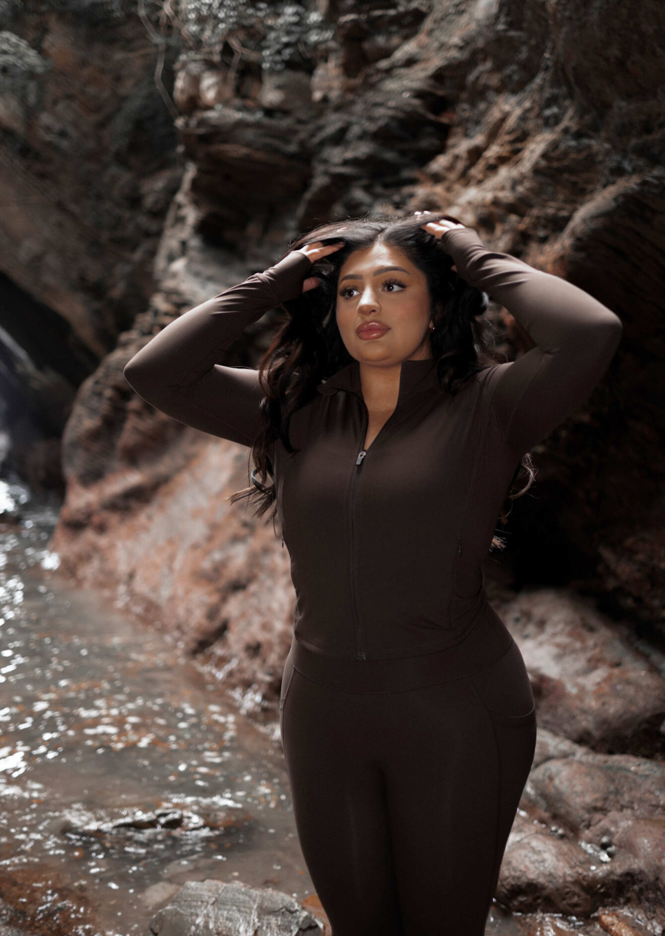 Coffee colour leggings clearance