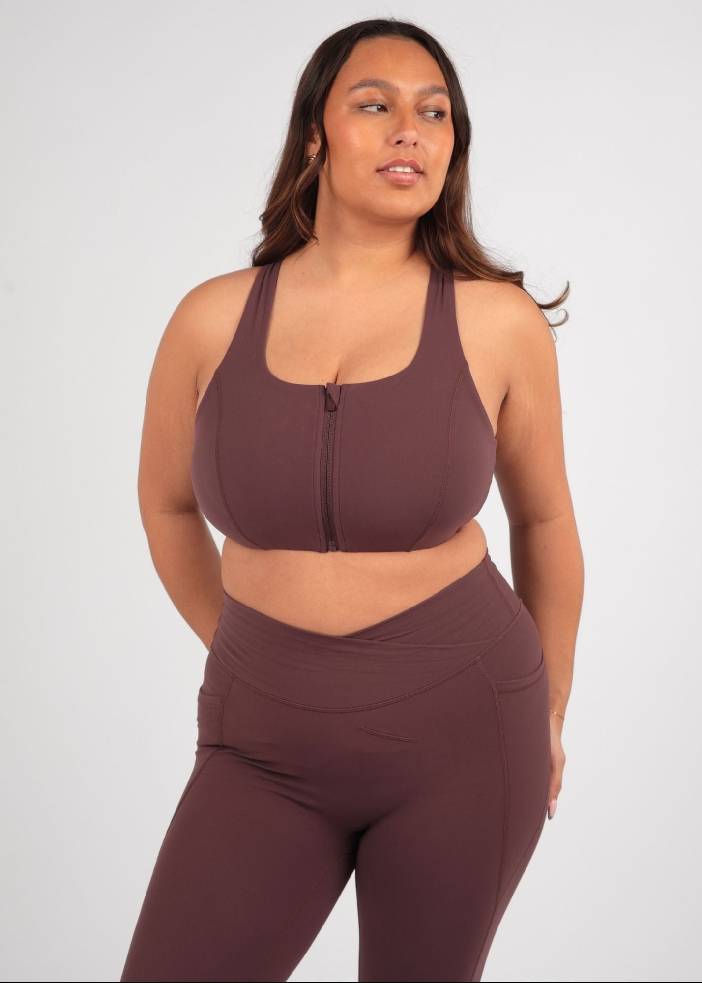 Soft Form Recycled Huckleberry Zip Bra
