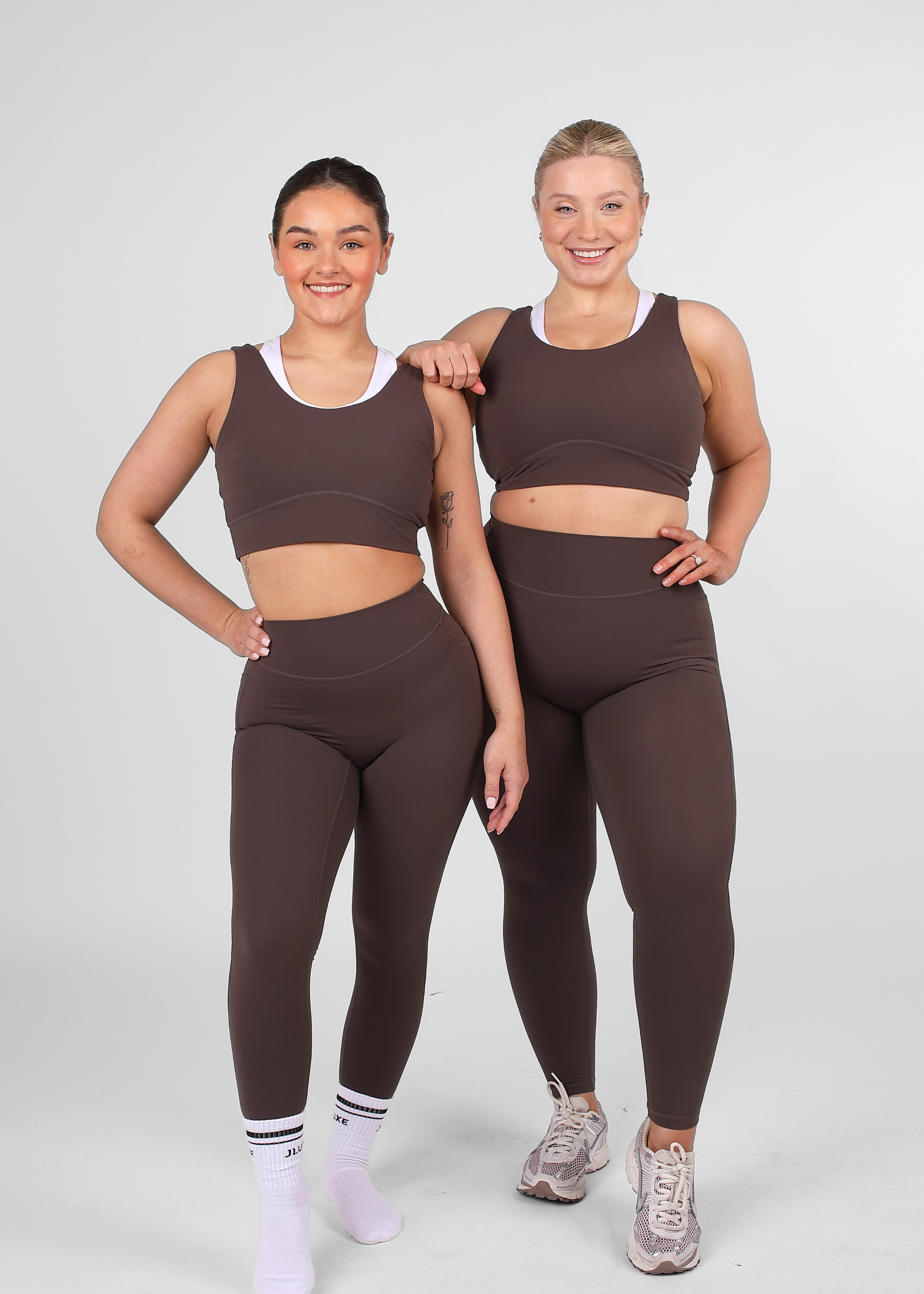 Soft Form Recycled Mocha Double Layer Recycled Sports Bra