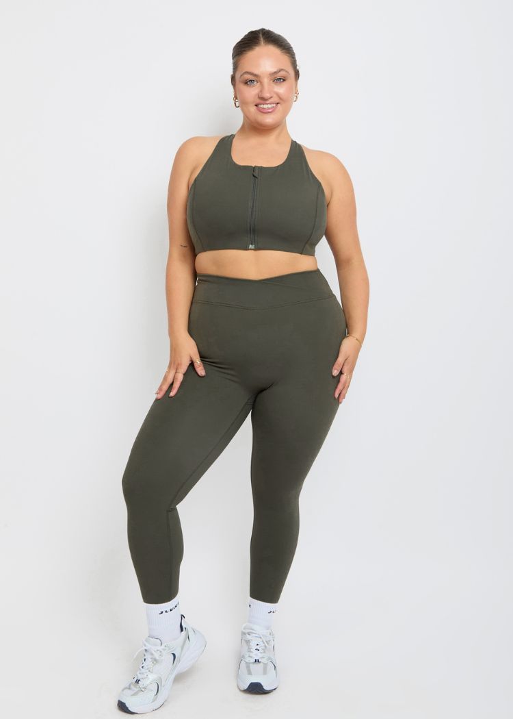 CloudLuxe Core Wrap Khaki Legging