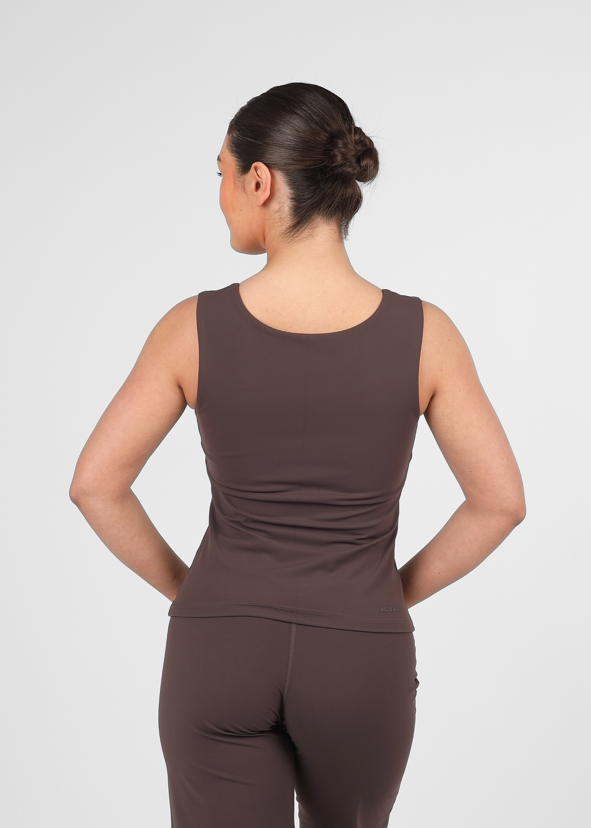 Soft Form Recycled Mocha Reversible Sweetheart Vest