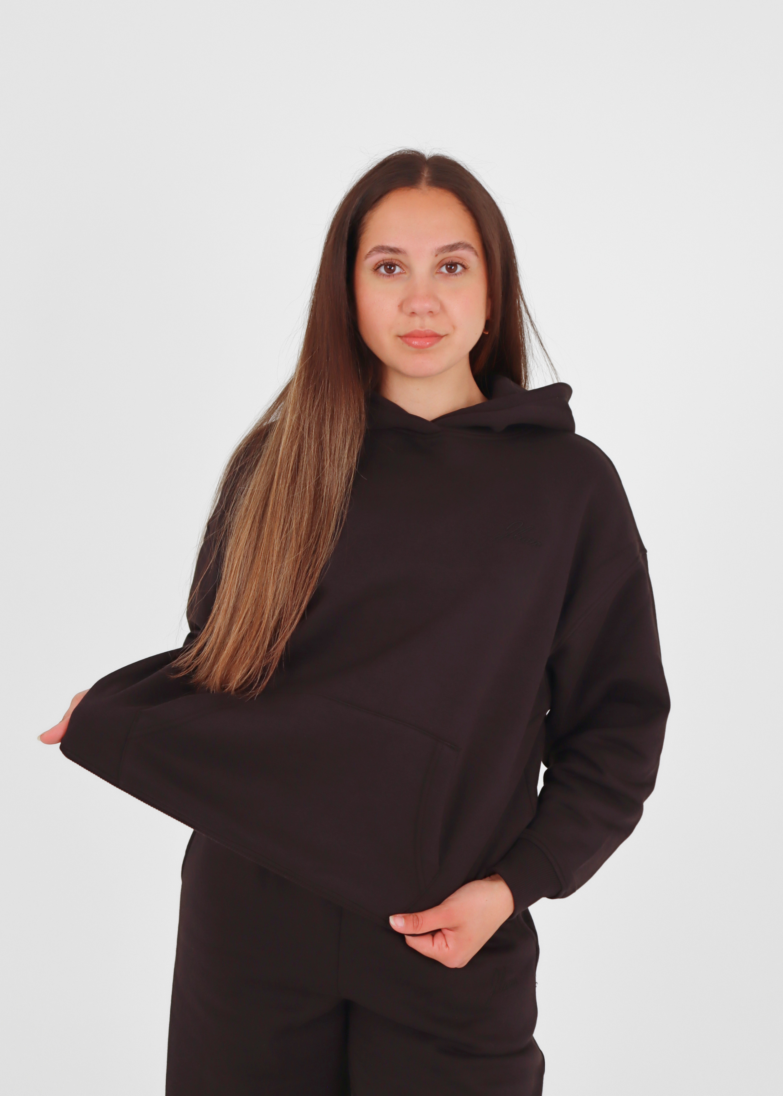 Core Charcoal Oversized Hoodie