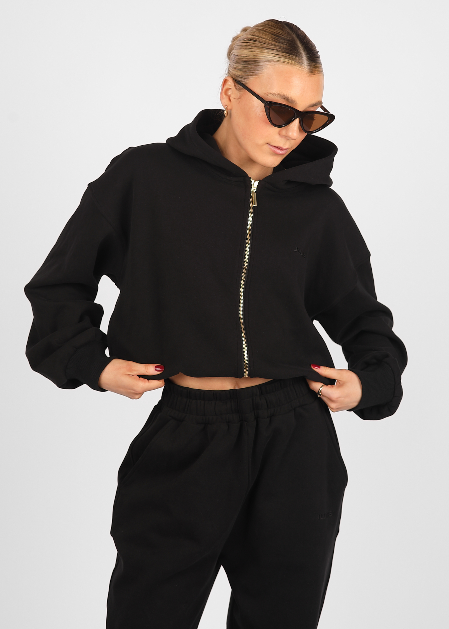 Ultra Soft Black Zip Hoodie