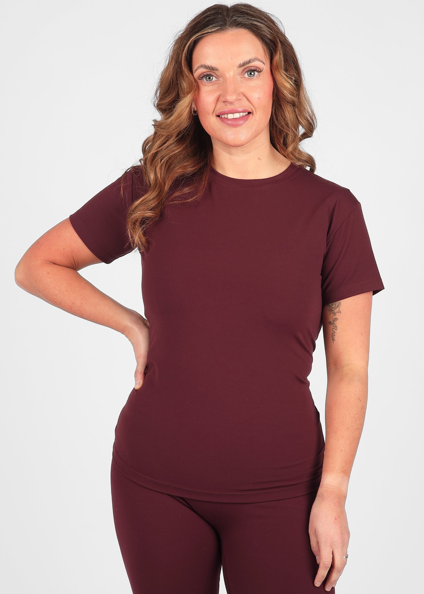 FormLuxe Rosewood Fitted Tee -  Pre Order 6 Weeks