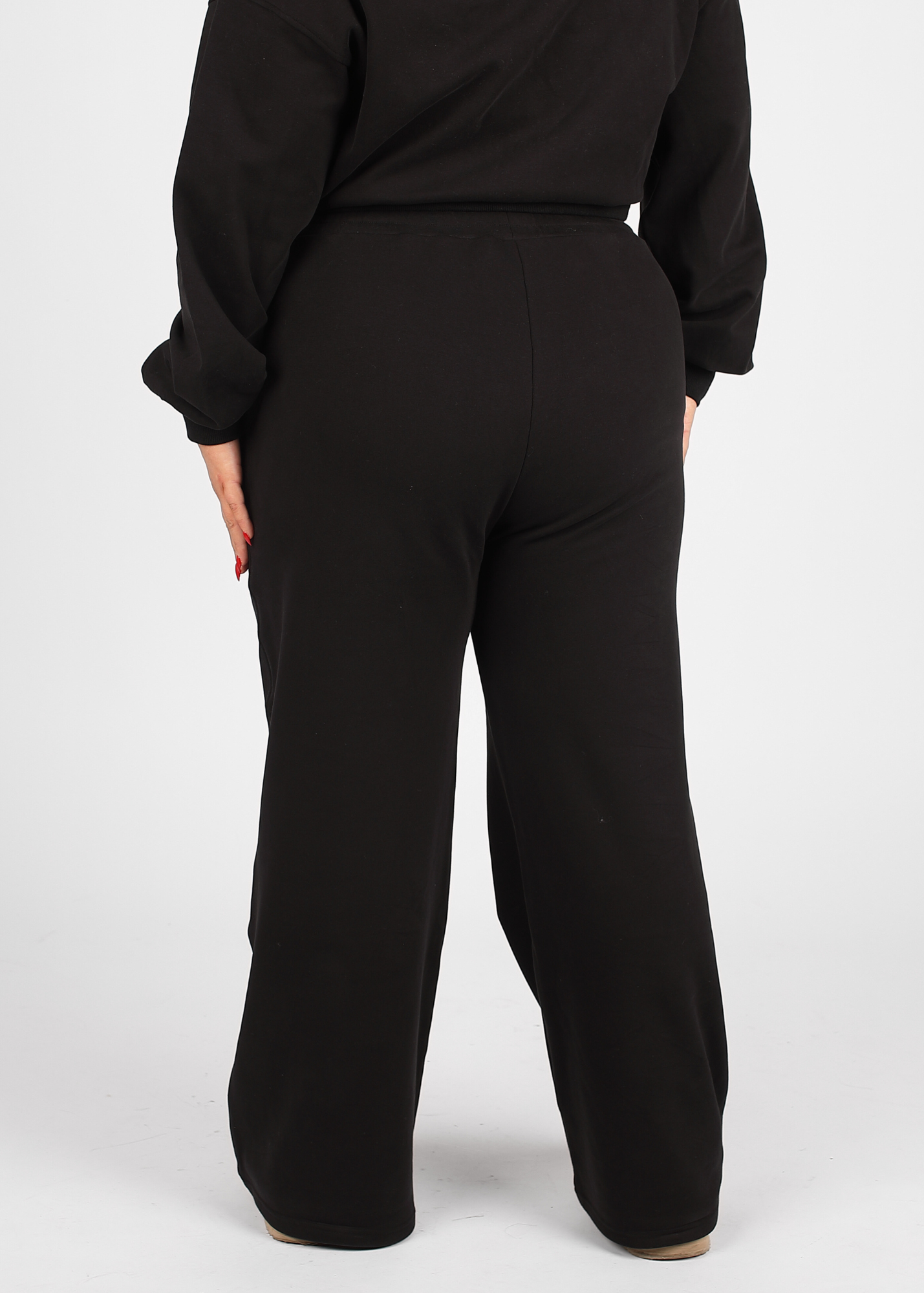 Ultra Soft Black Wide Leg Jogger