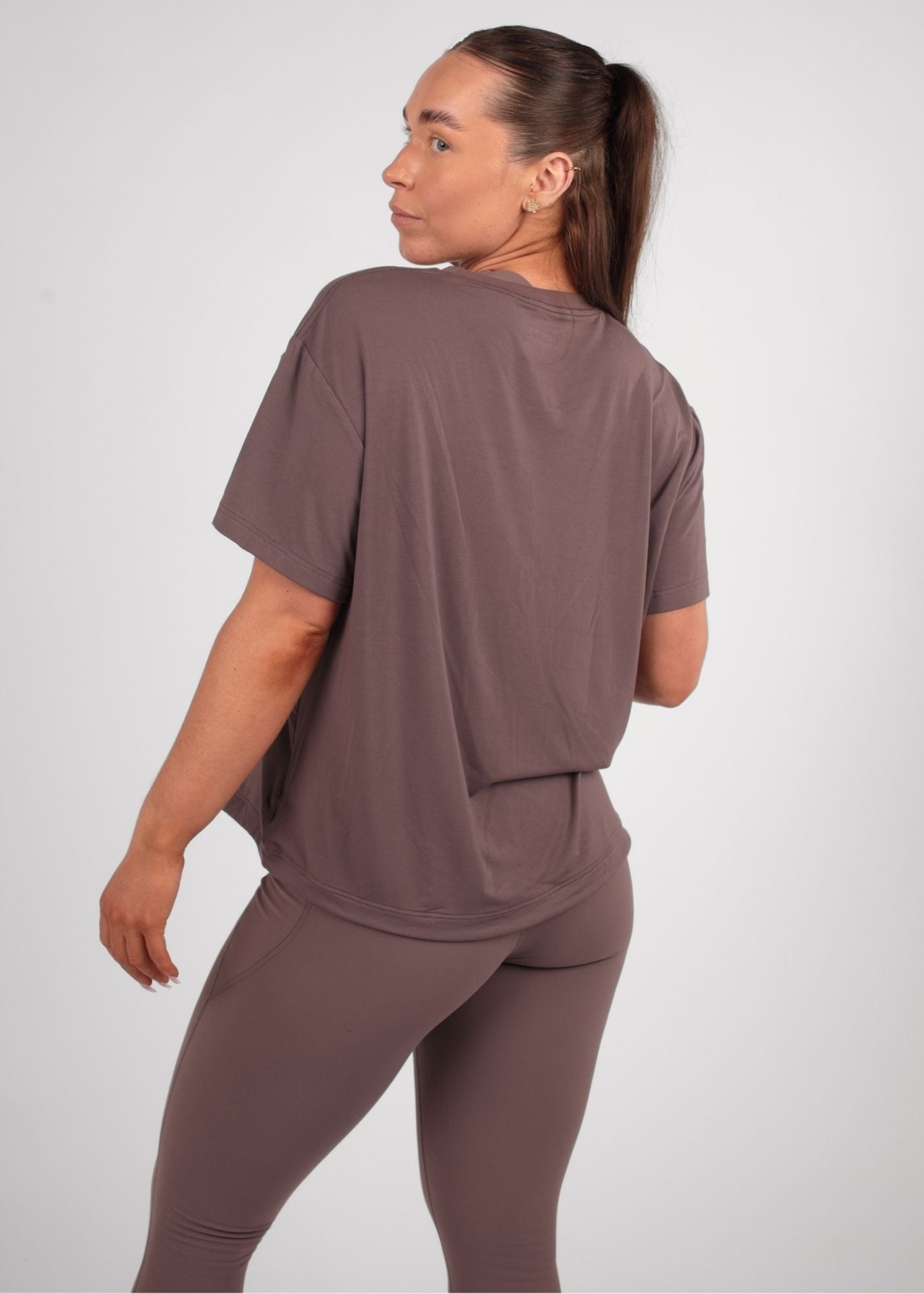 Ultra Soft Oversized Latte Multiway Tee