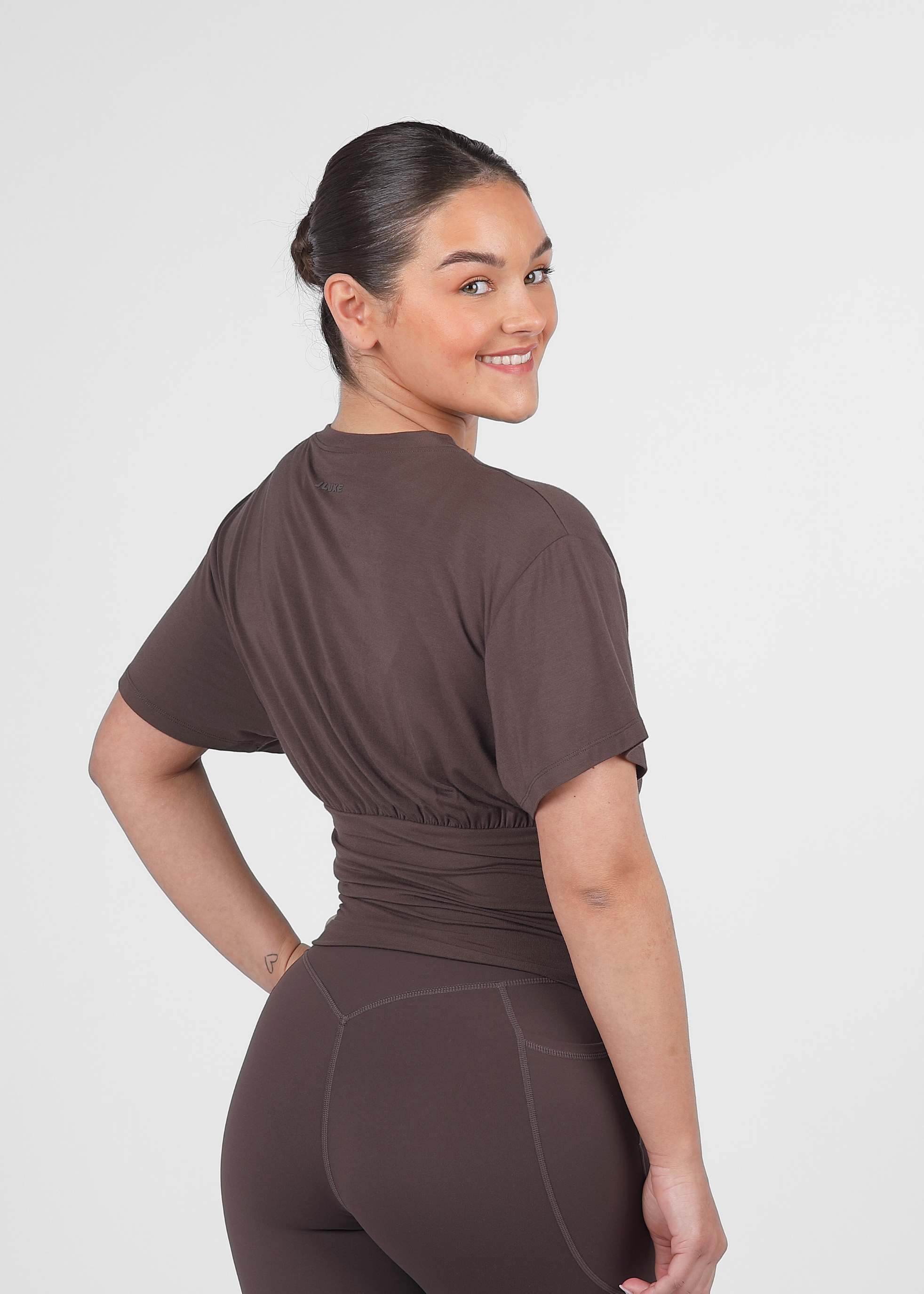 Ultra Soft Mocha Fitted Contour Tee
