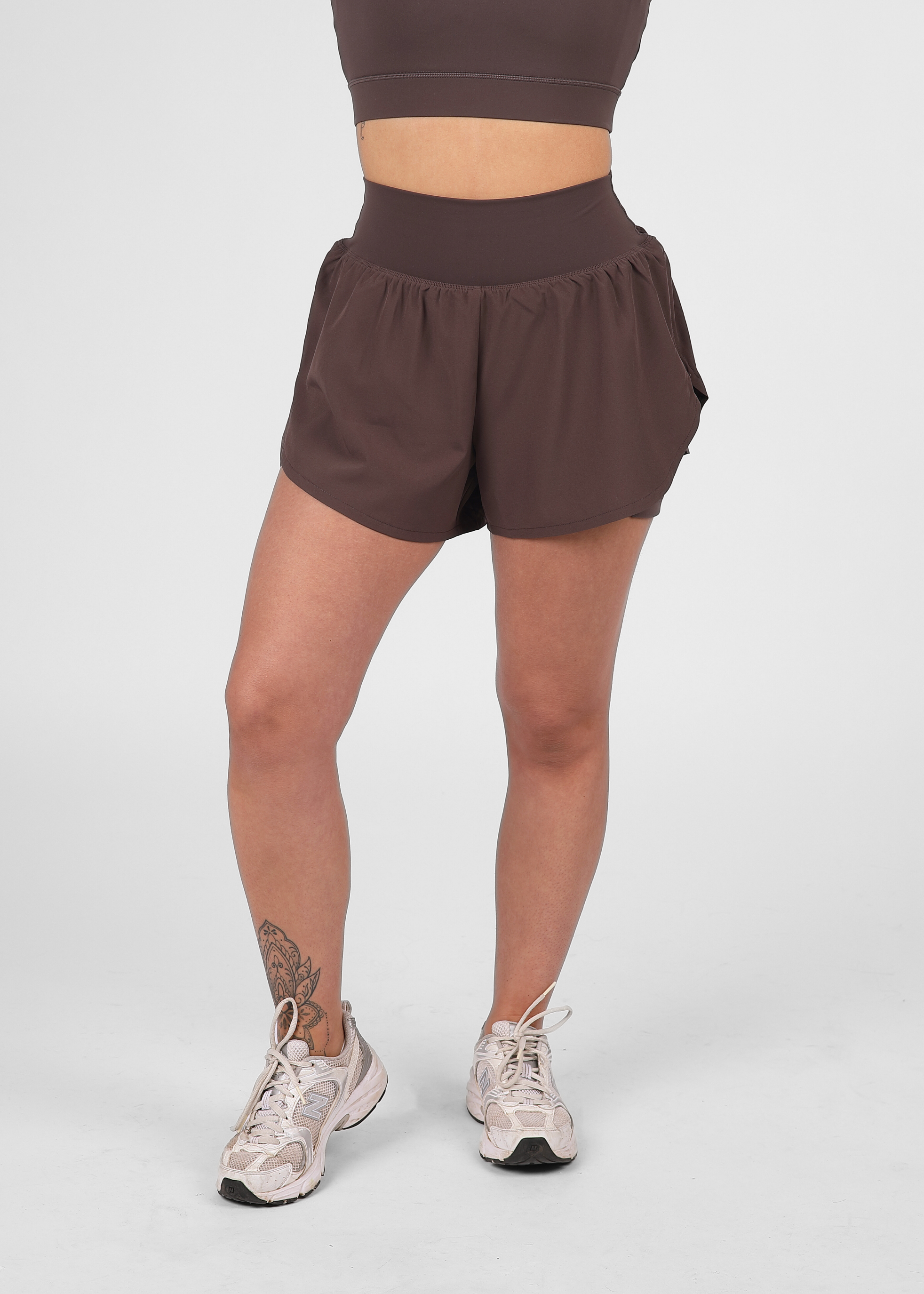 Soft Form Recycled Mocha Double Layer Shorts
