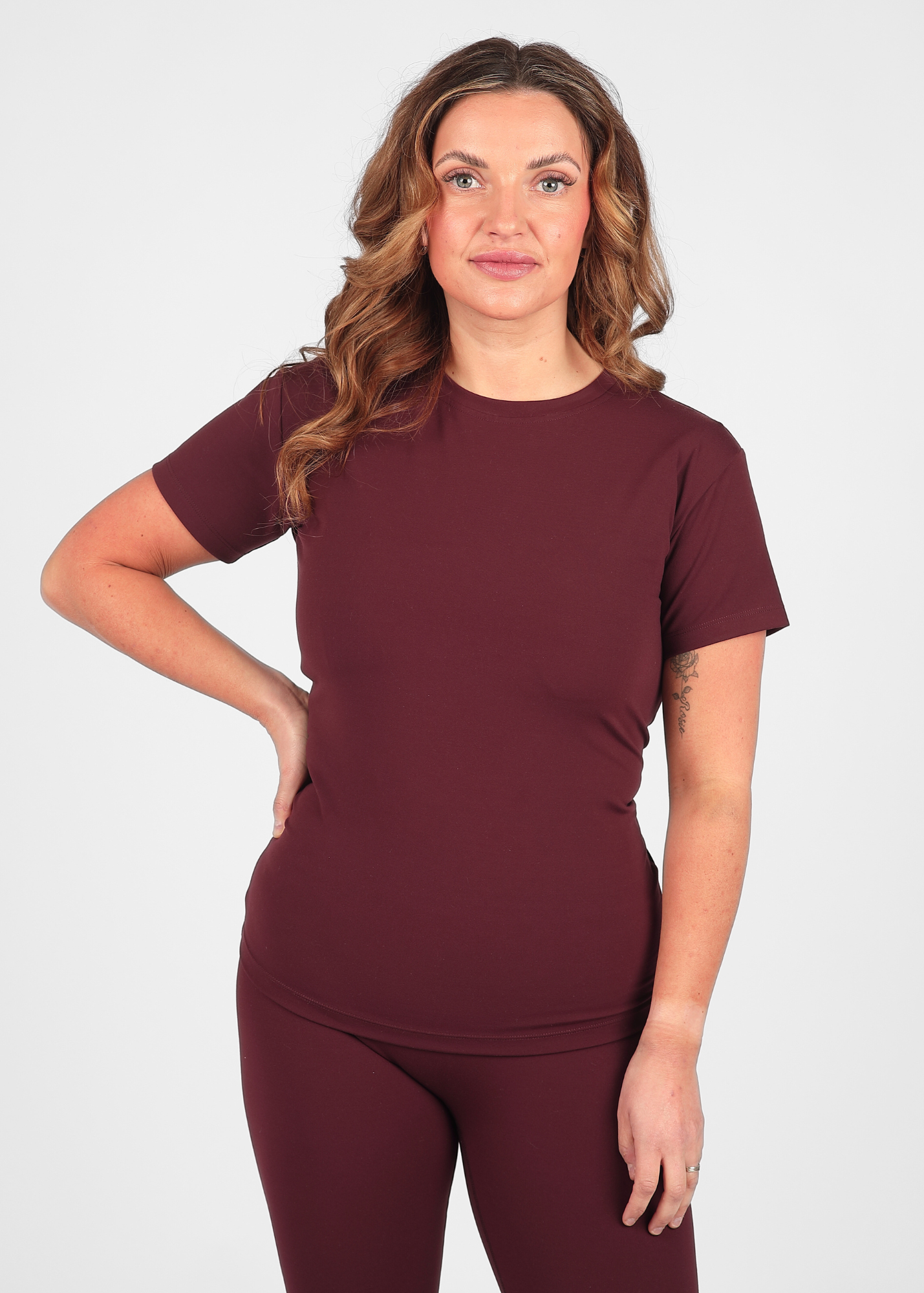 FormLuxe Rosewood Fitted Tee -  Pre Order 6 Weeks