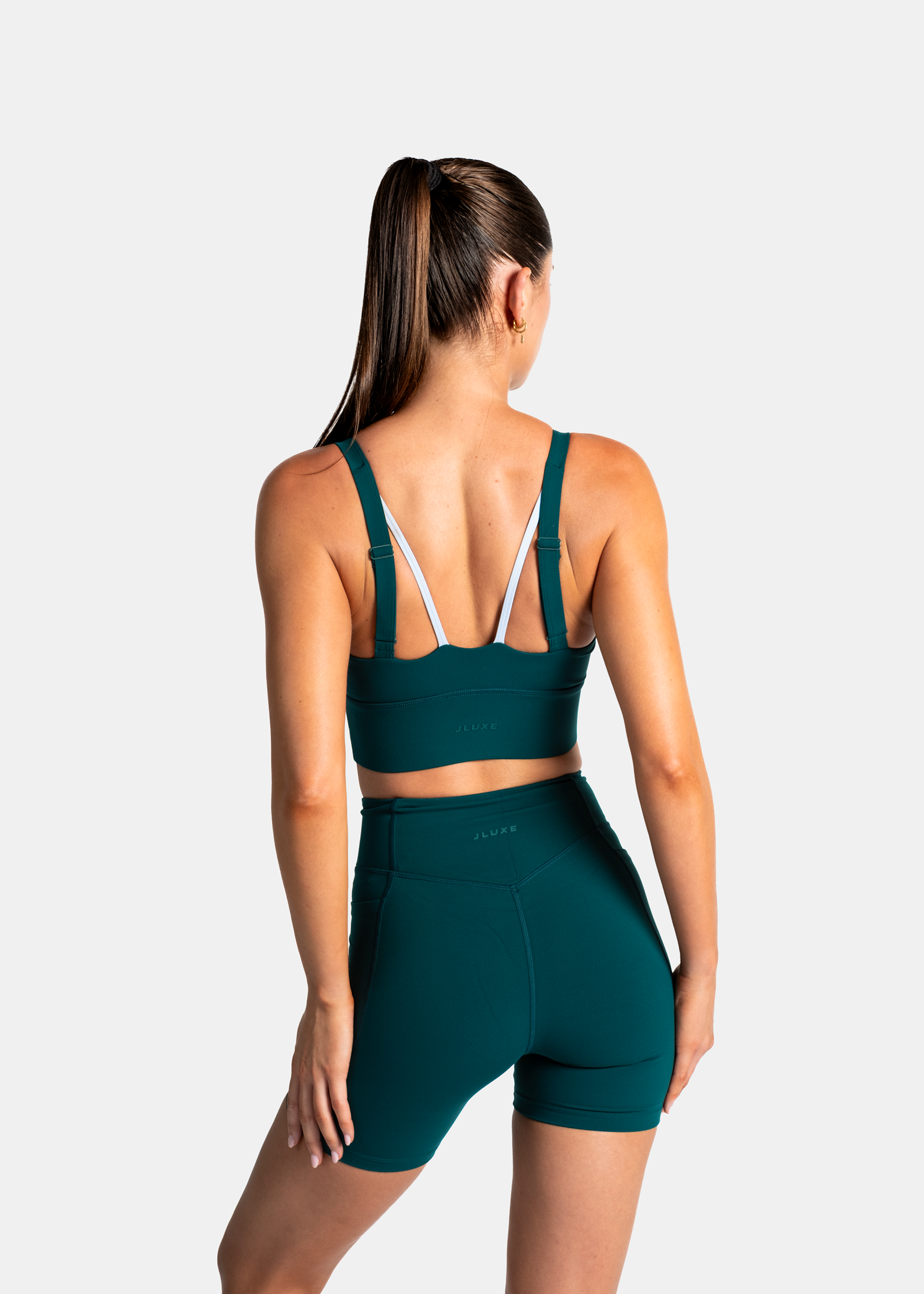 Soft Form Recycled Hybrid Teal Pocket Cycling Short