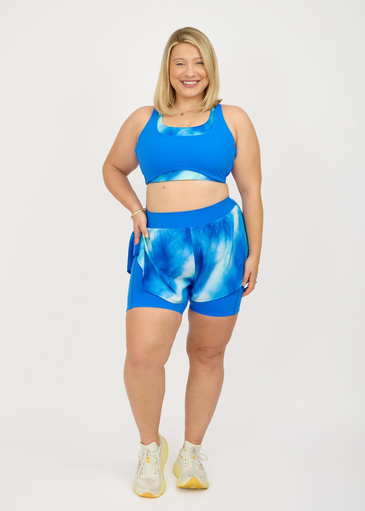 Soft Form Double Layer 5" Ocean Blue/Seaglass Short