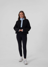 Contrast Charcoal Fleece