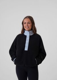 Charl (Miss Greedy) is 5ft 5 Cup size 32E, UK size 8 and wears a XS.
Please note the fit is oversized so we recommend taking a size down.
