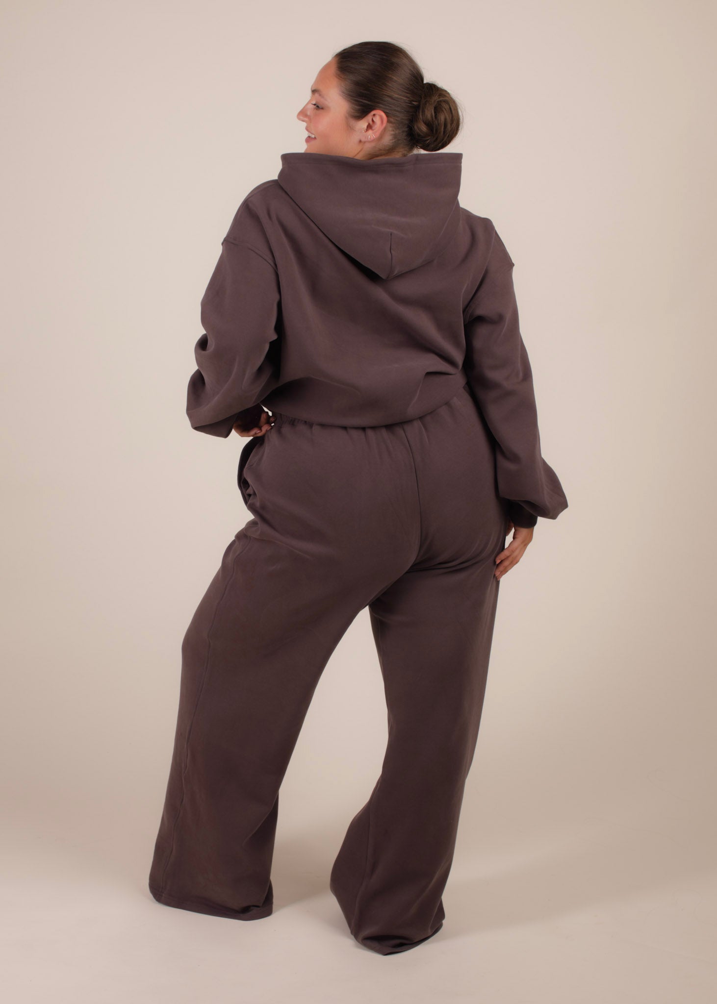 Ultra Soft Deep Mocha Wide Leg Jogger