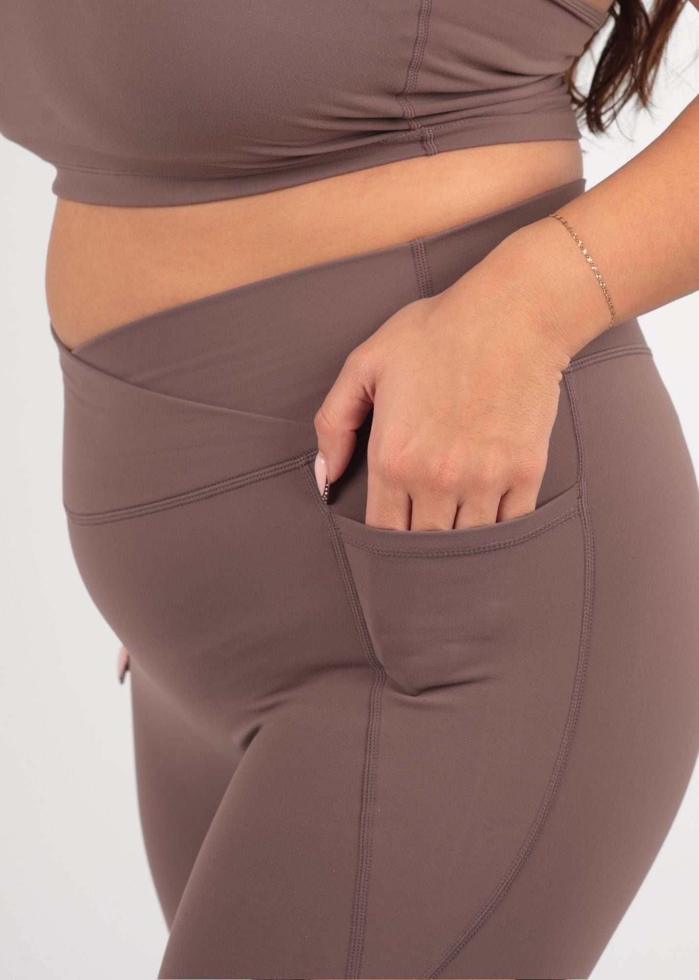 Soft Form Latte Recycled Wrap Leggings