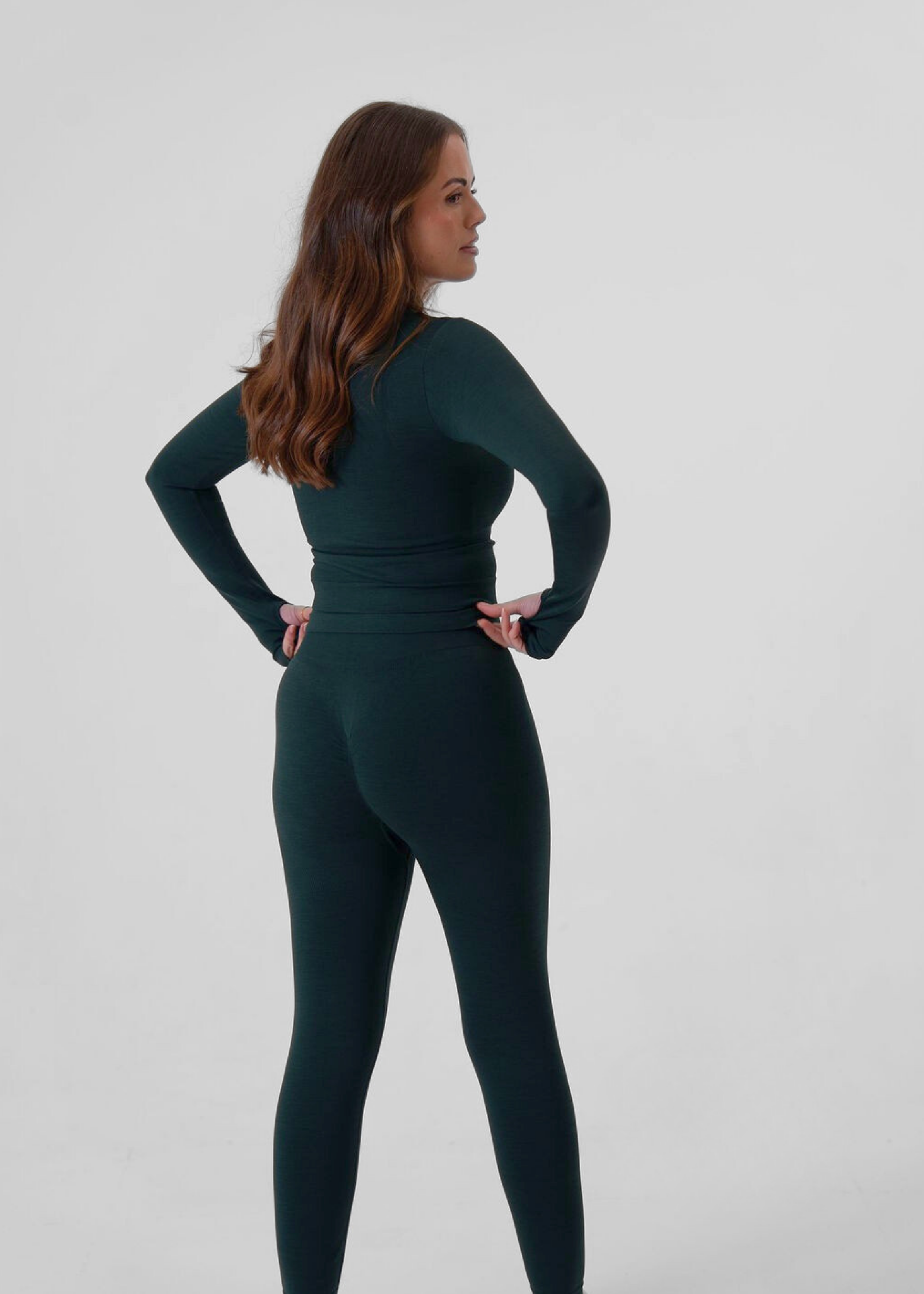 Avara Forest Seamless Cropped Zip Jacket