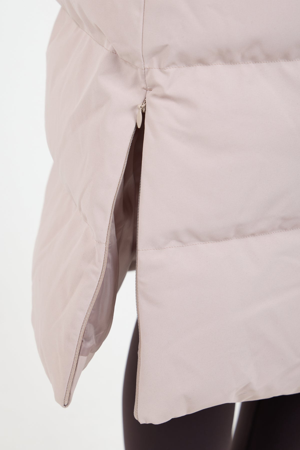 Contour Longline Fawn Puffer Coat