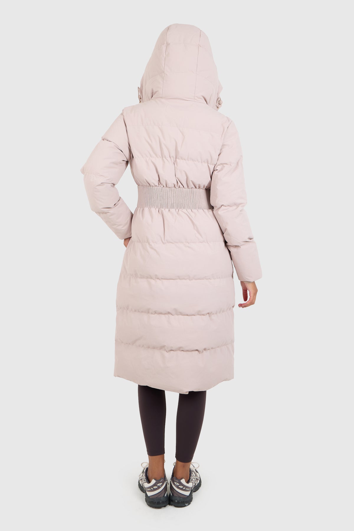 Contour Longline Fawn Puffer Coat