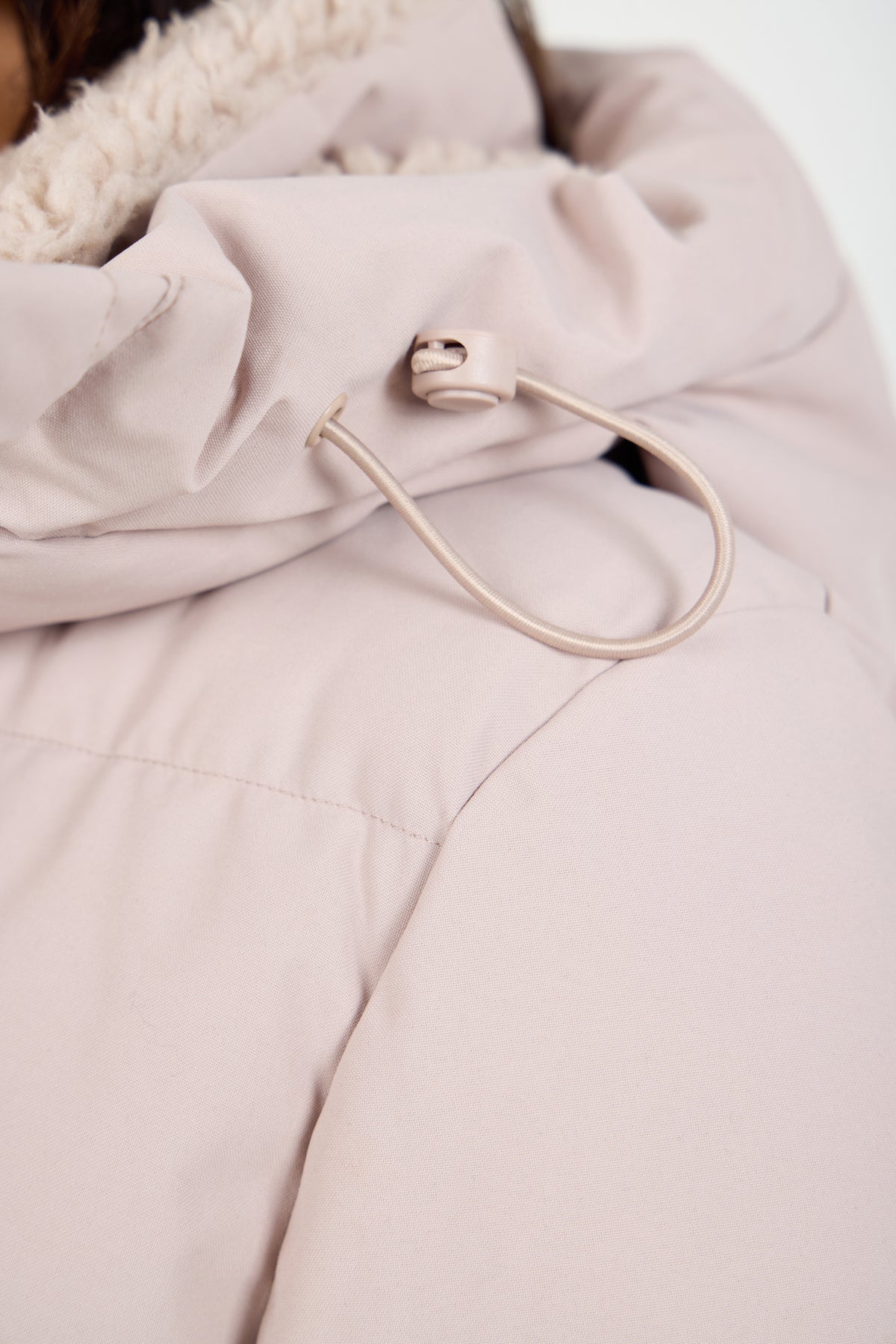 Contour Longline Fawn Puffer Coat