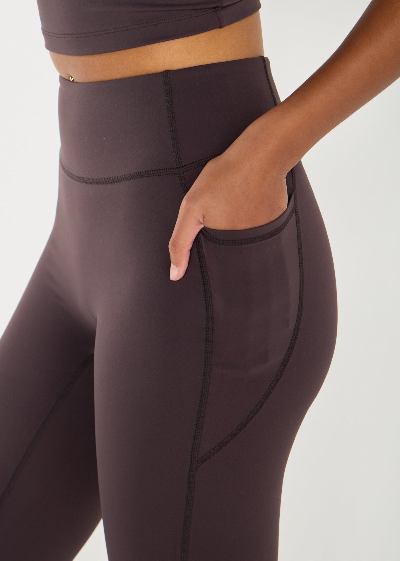 Cloud Sculpt Coffee Hybrid Pocket Legging