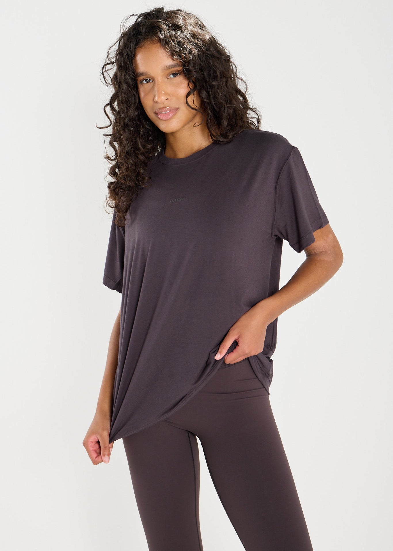 Ultra Soft Coffee Oversized Multiway Tee