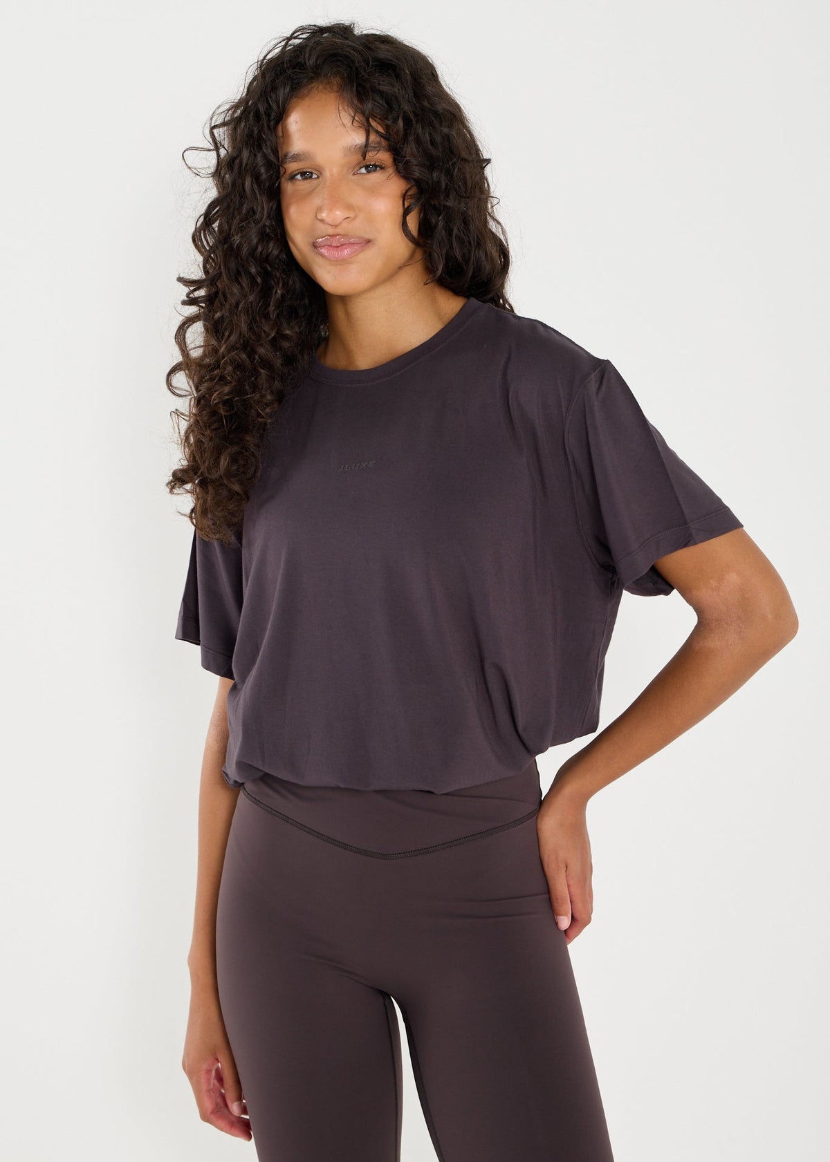 Ultra Soft Coffee Oversized Multiway Tee
