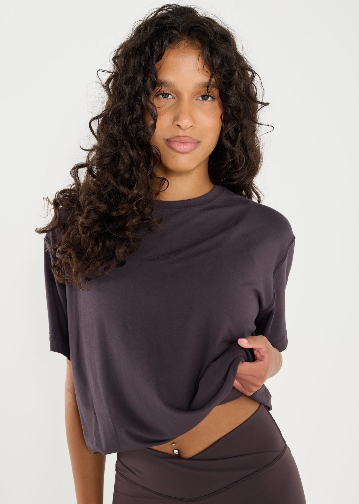 Ultra Soft Coffee Oversized Multiway Tee