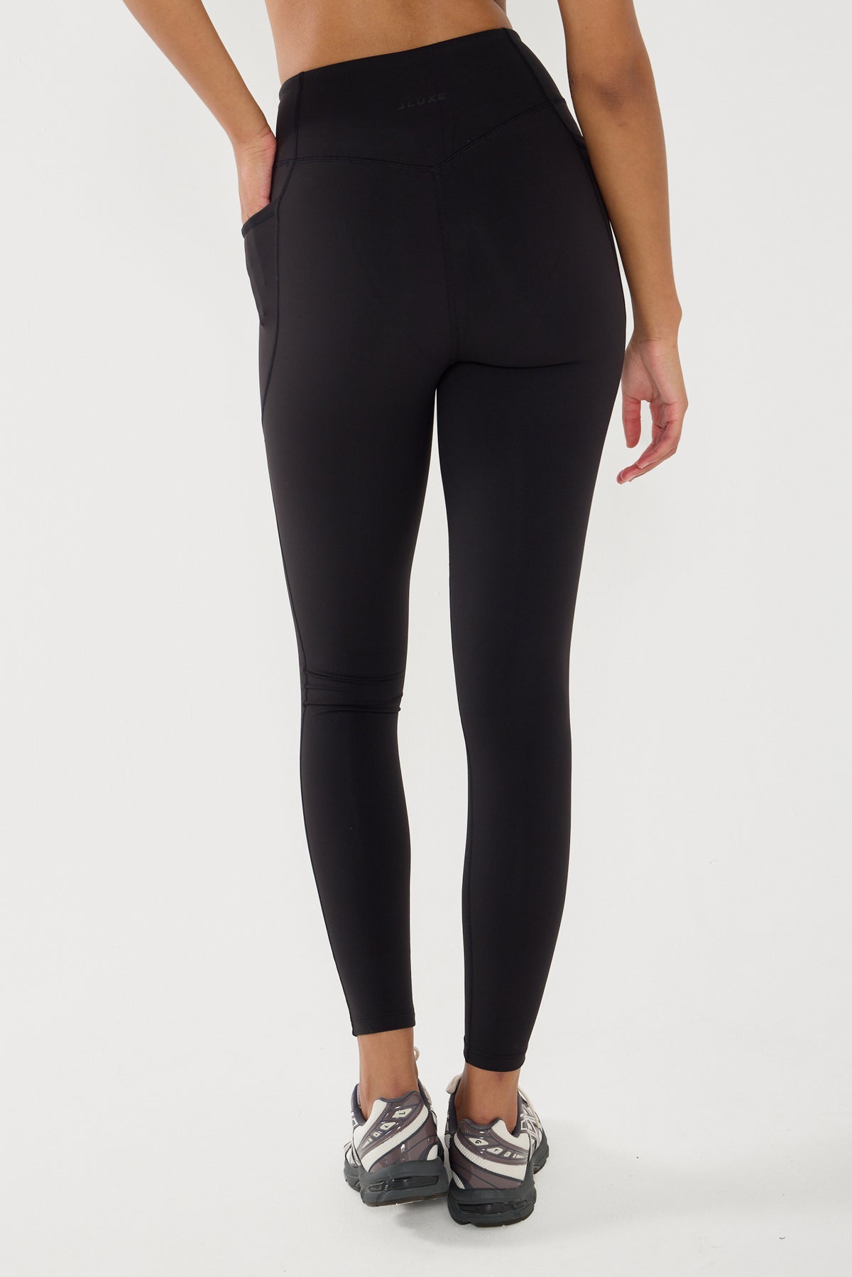 Cloud Sculpt Black Hybrid Pocket Legging