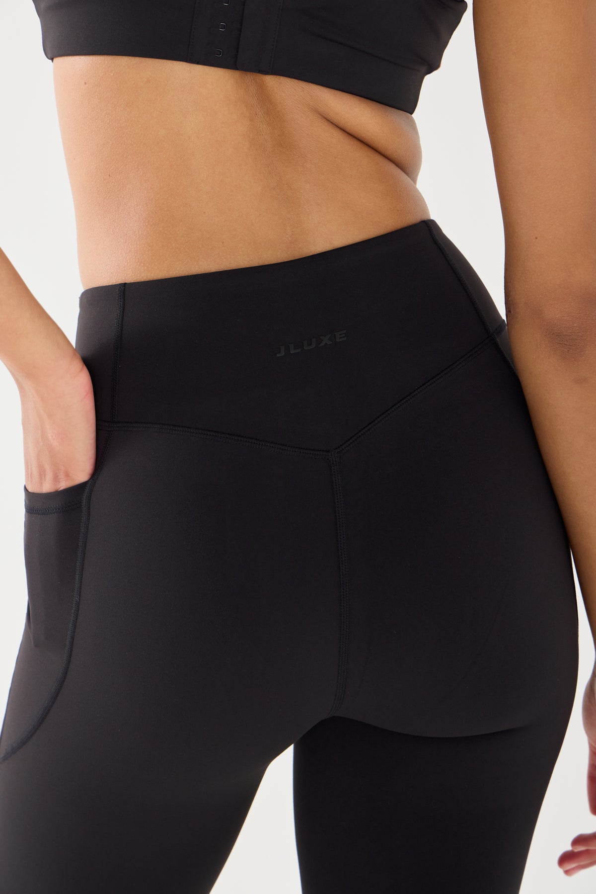 Cloud Sculpt Black Hybrid Pocket Legging