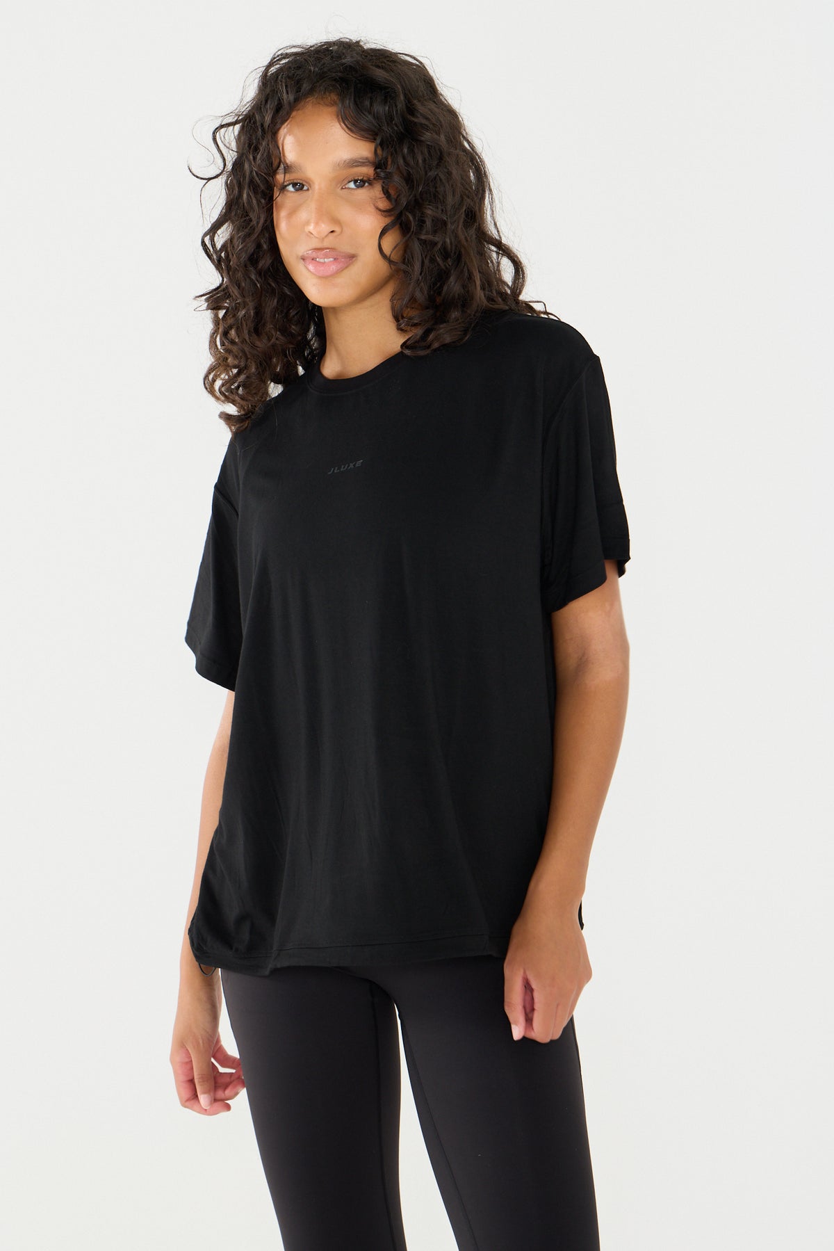 Ultra Soft Black Oversized Multiway Tee