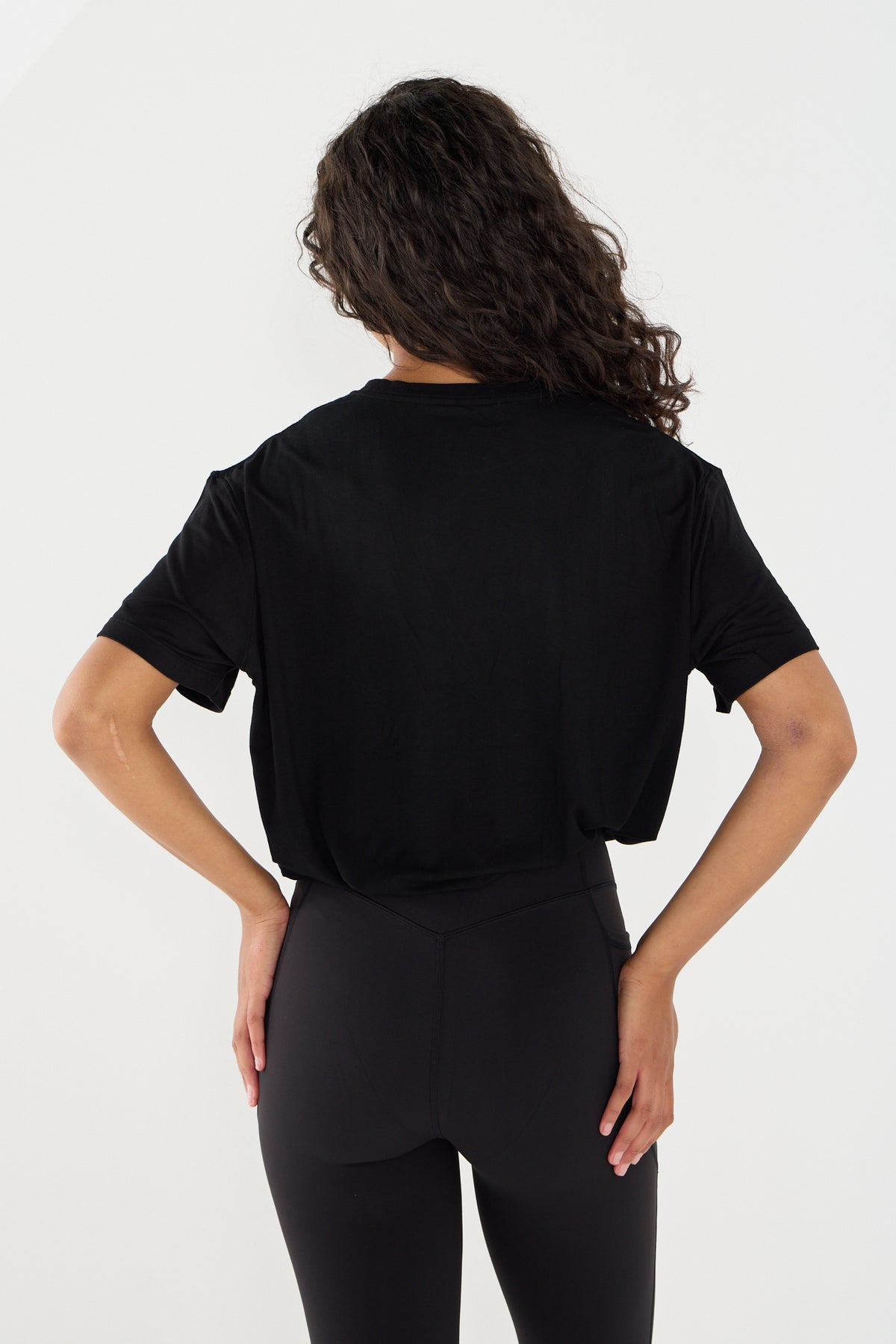 Ultra Soft Black Oversized Multiway Tee