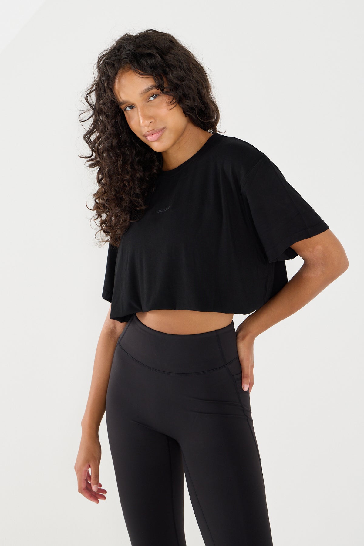 Ultra Soft Black Oversized Multiway Tee