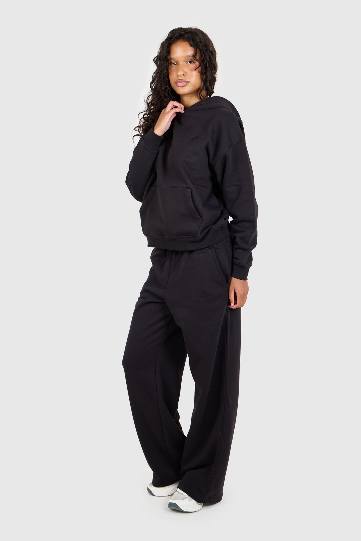 Core Charcoal Black Wide Leg Jogger