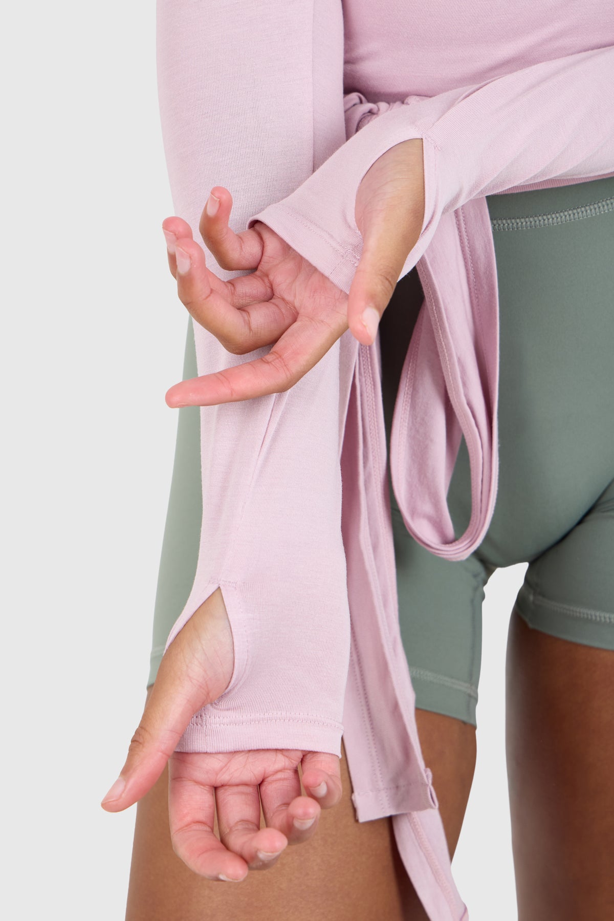 Ultra Soft Blush Pink Ballet Wrap Top