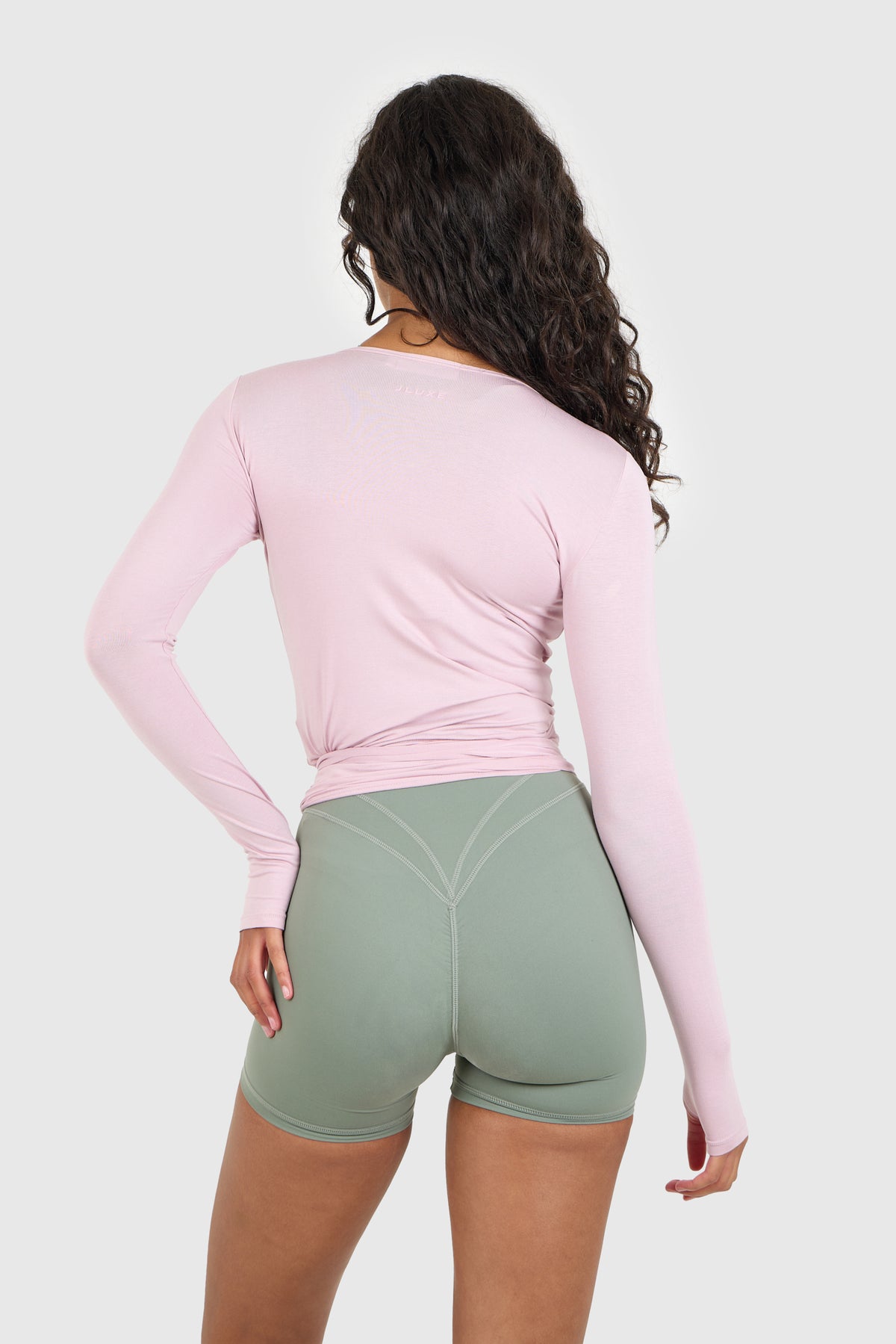Ultra Soft Blush Pink Ballet Wrap Top