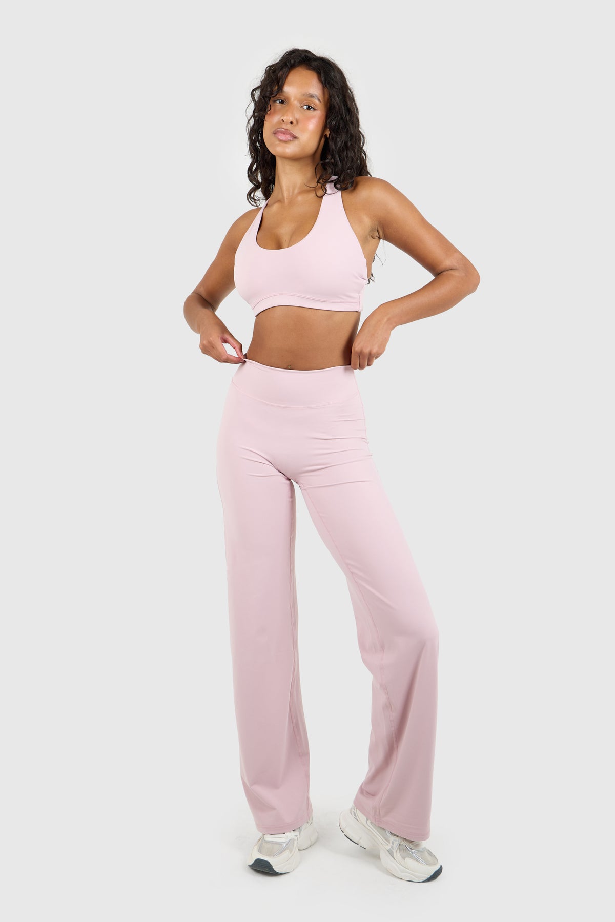 Cloud Sculpt Straight Leg Yoga Trouser Blush Pink