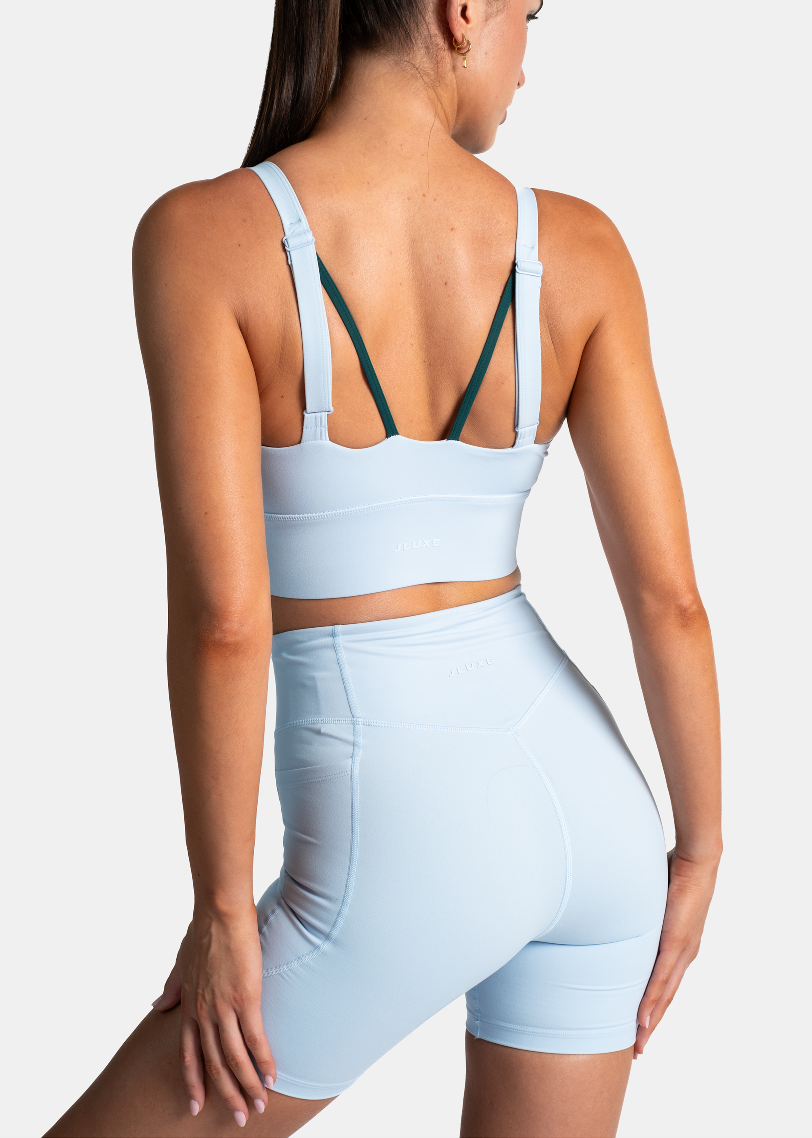 Soft Form Recycled Hybrid Sky Blue Pocket Cycling Short