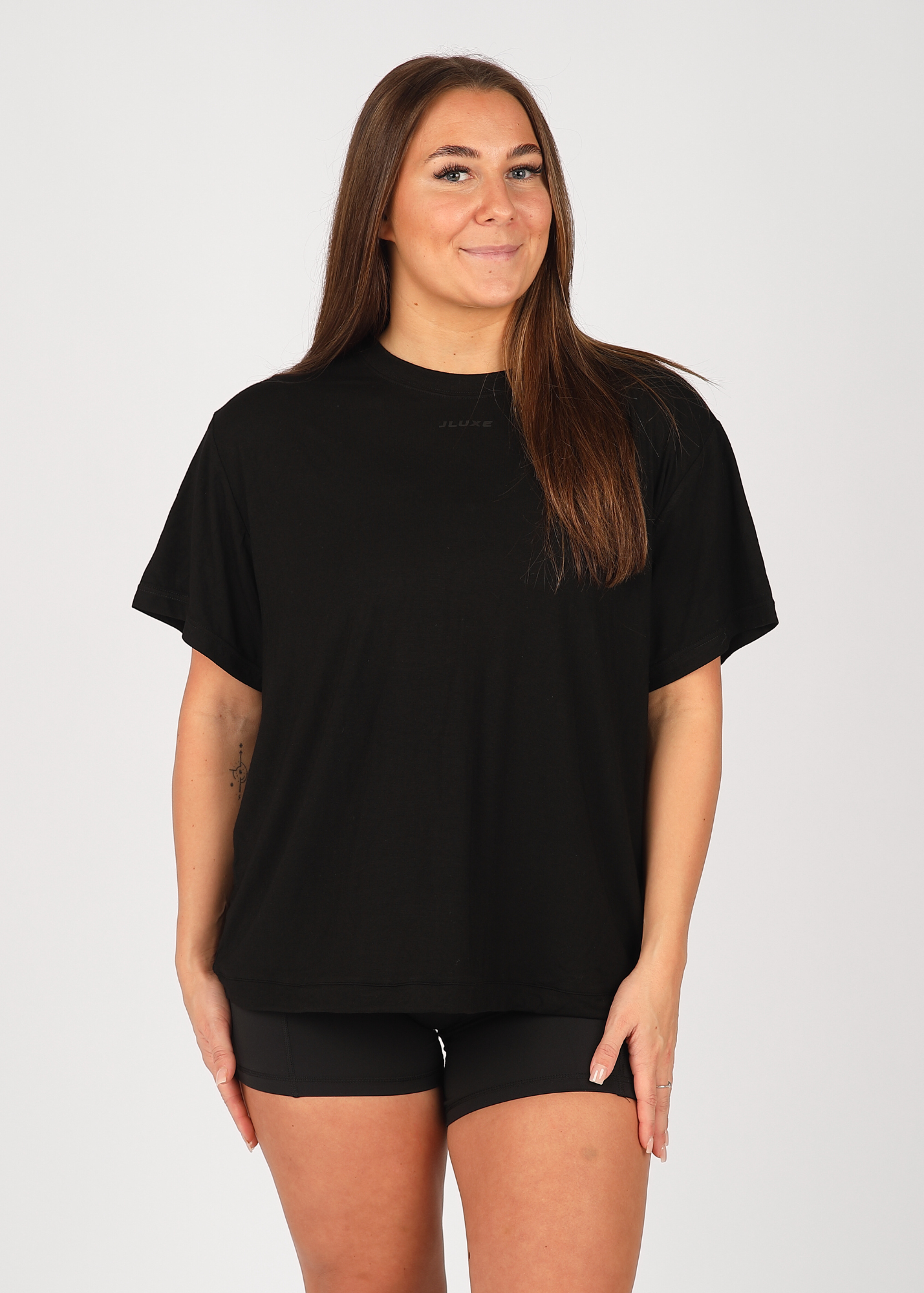 Oversized Ultra Soft Black Multiway Tee