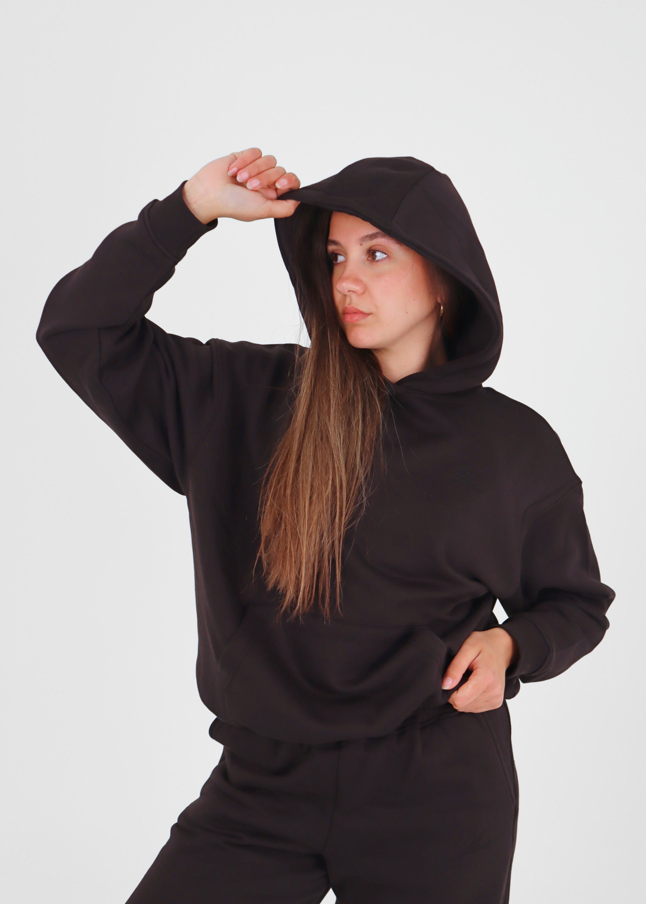 Core Charcoal Oversized Hoodie
