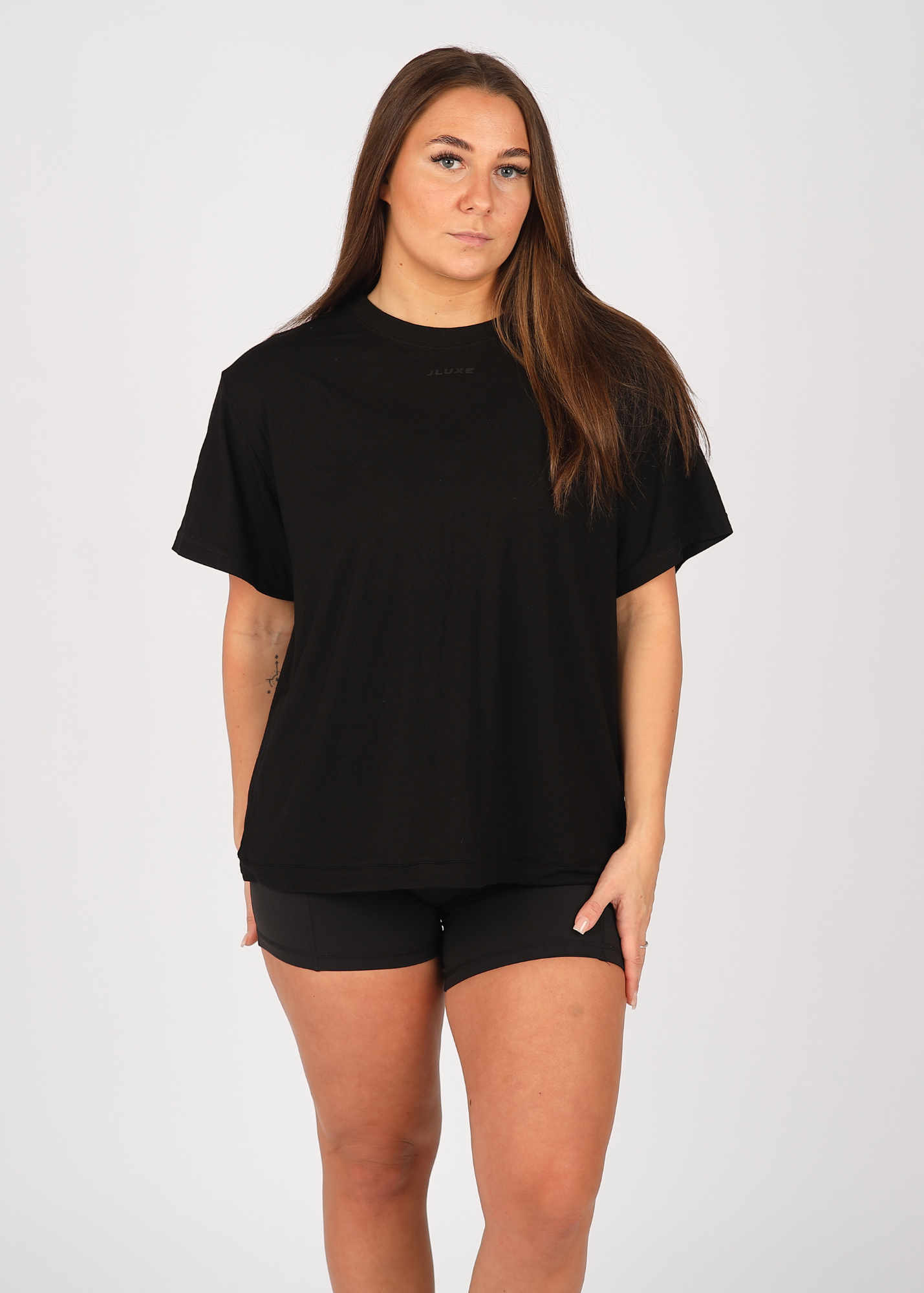 Oversized Ultra Soft Black Multiway Tee