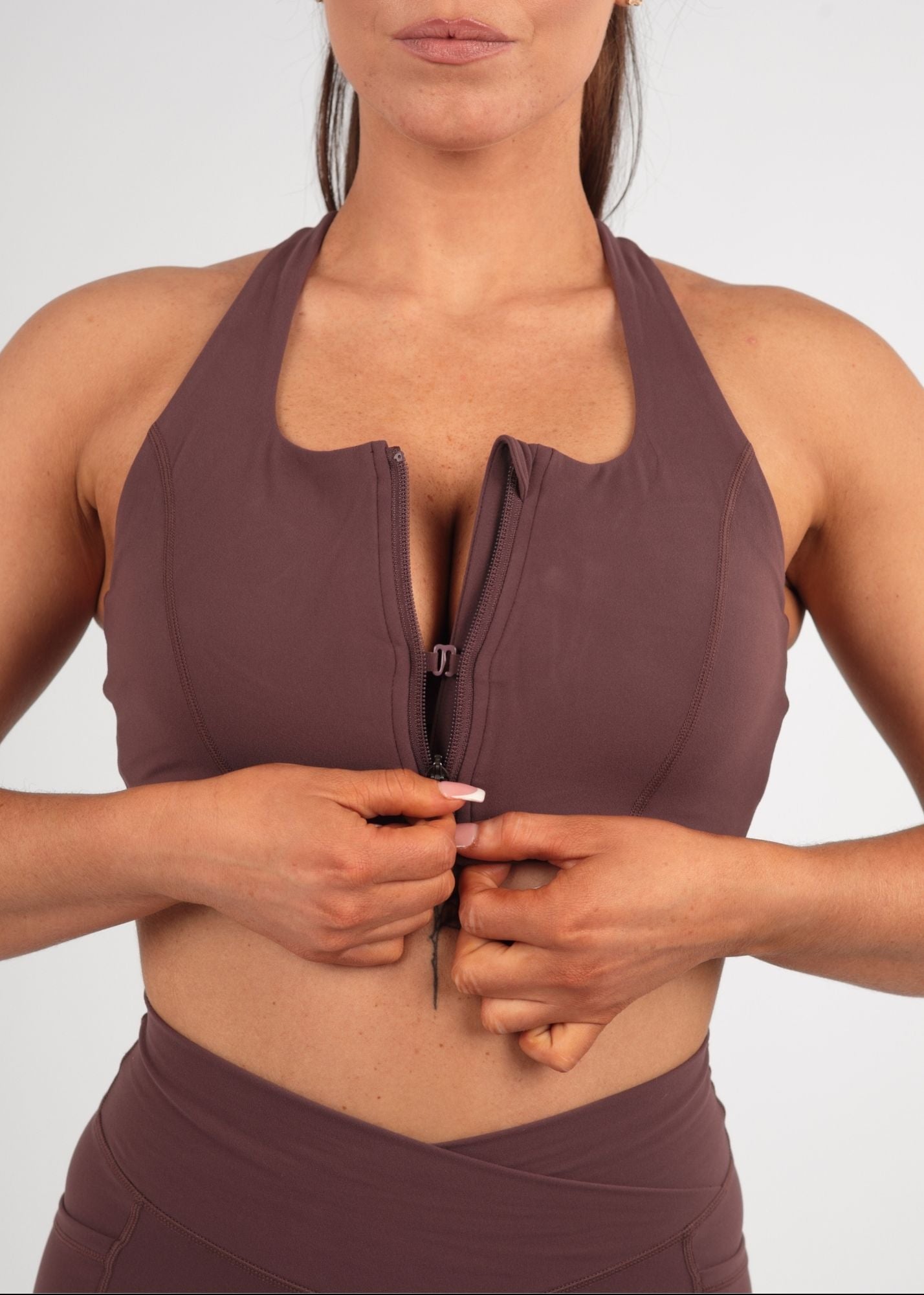 Soft Form Recycled Huckleberry Zip Bra