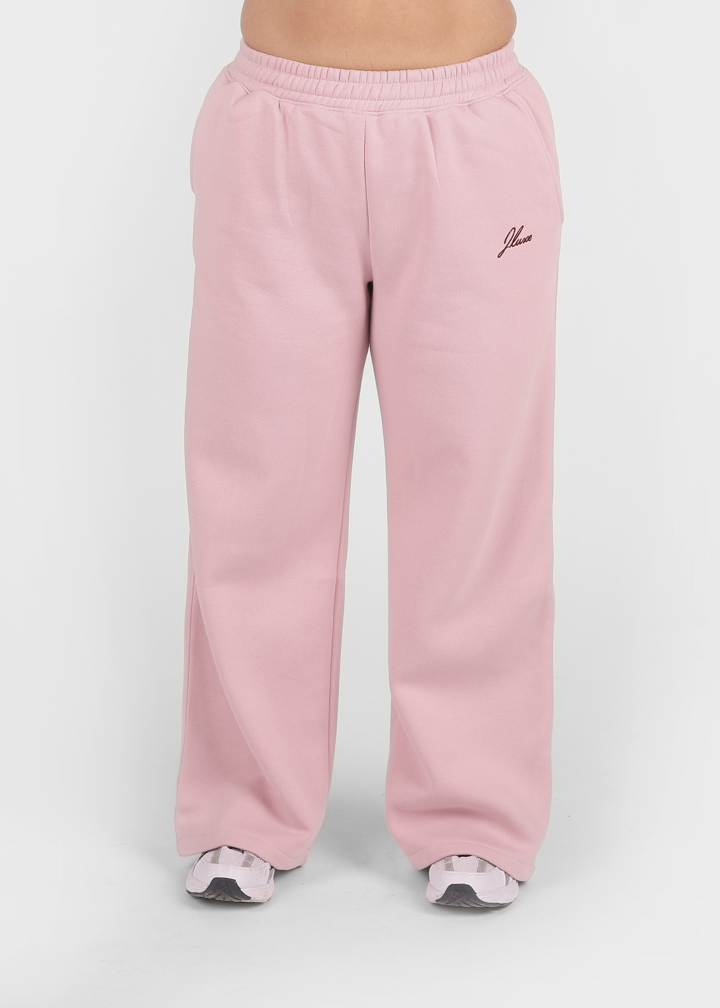 With Love Soft Pink Wide Leg Jogger