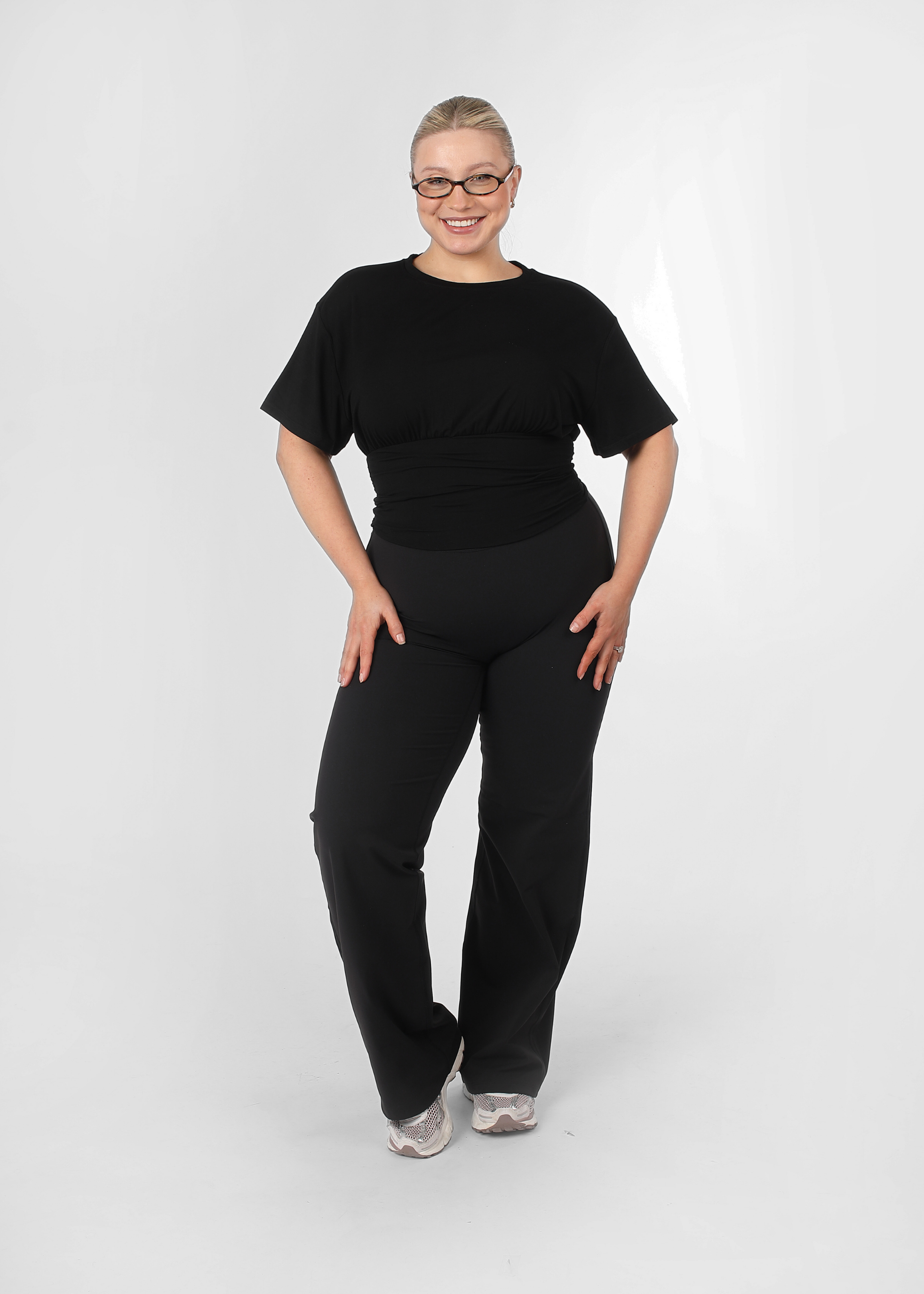 Soft Form Black Straight Leg Recycled Trouser