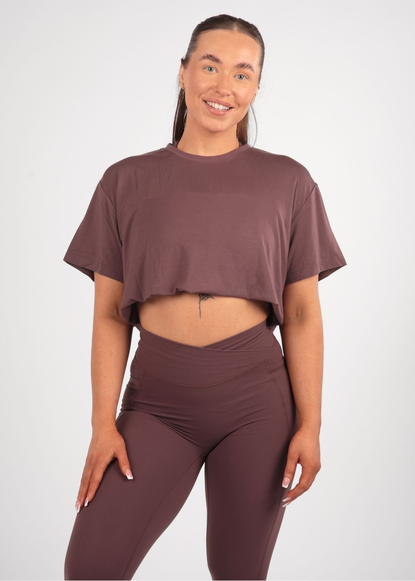 Ultra Soft Oversized Huckleberry Multiway Tee