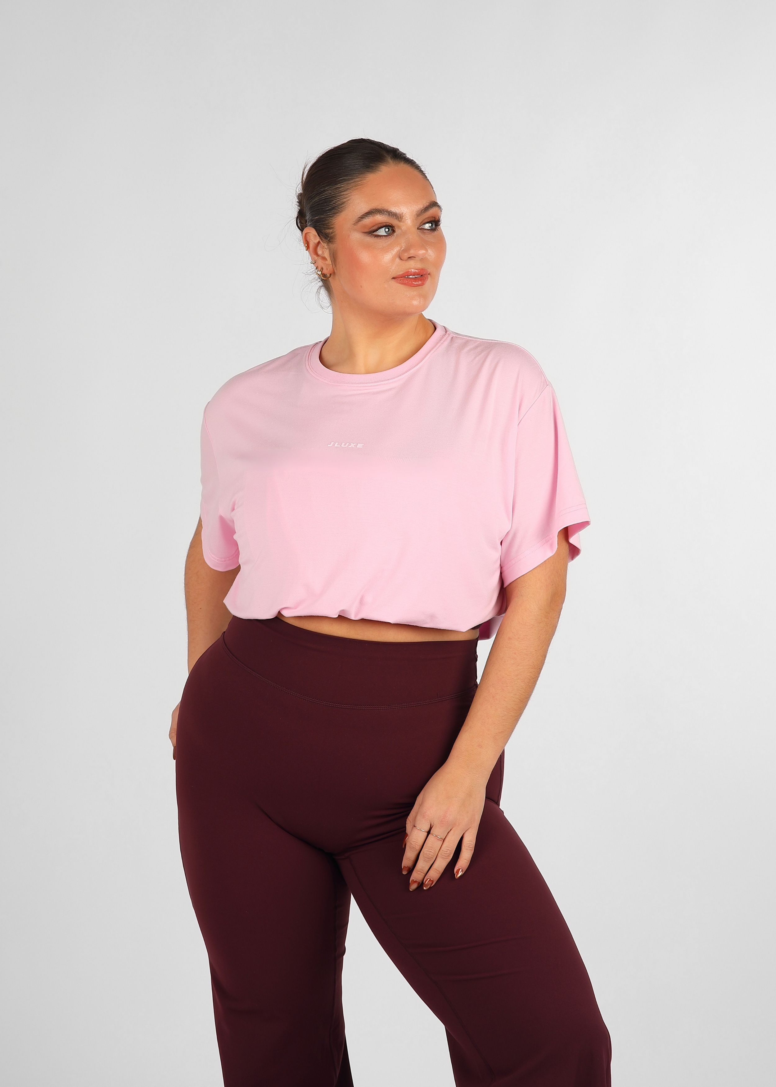 Ultra Soft Soft Pink Oversized Multiway Tee
